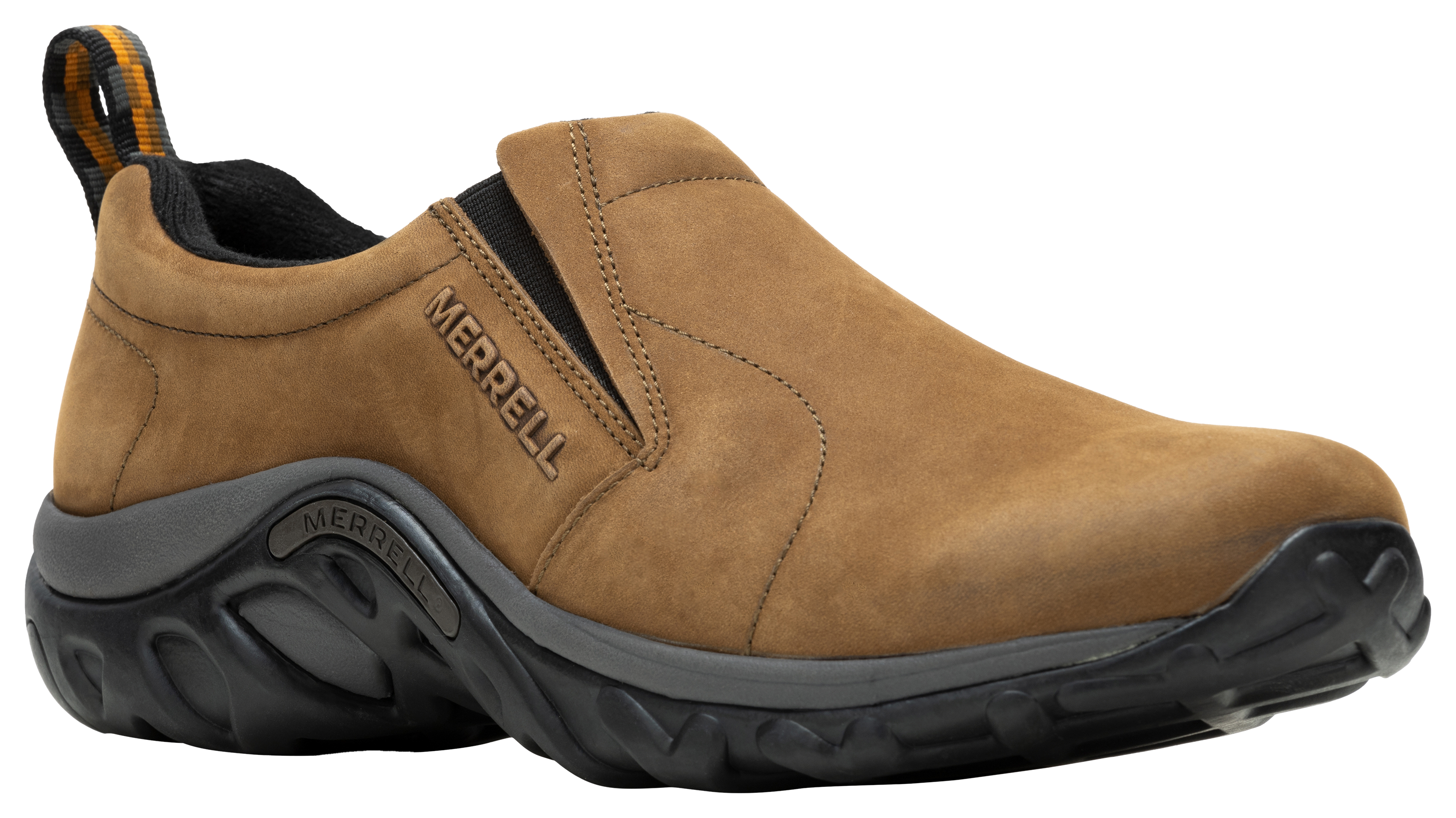 Image of Merrell Nubuck Jungle Moc Shoes for Men - Brown