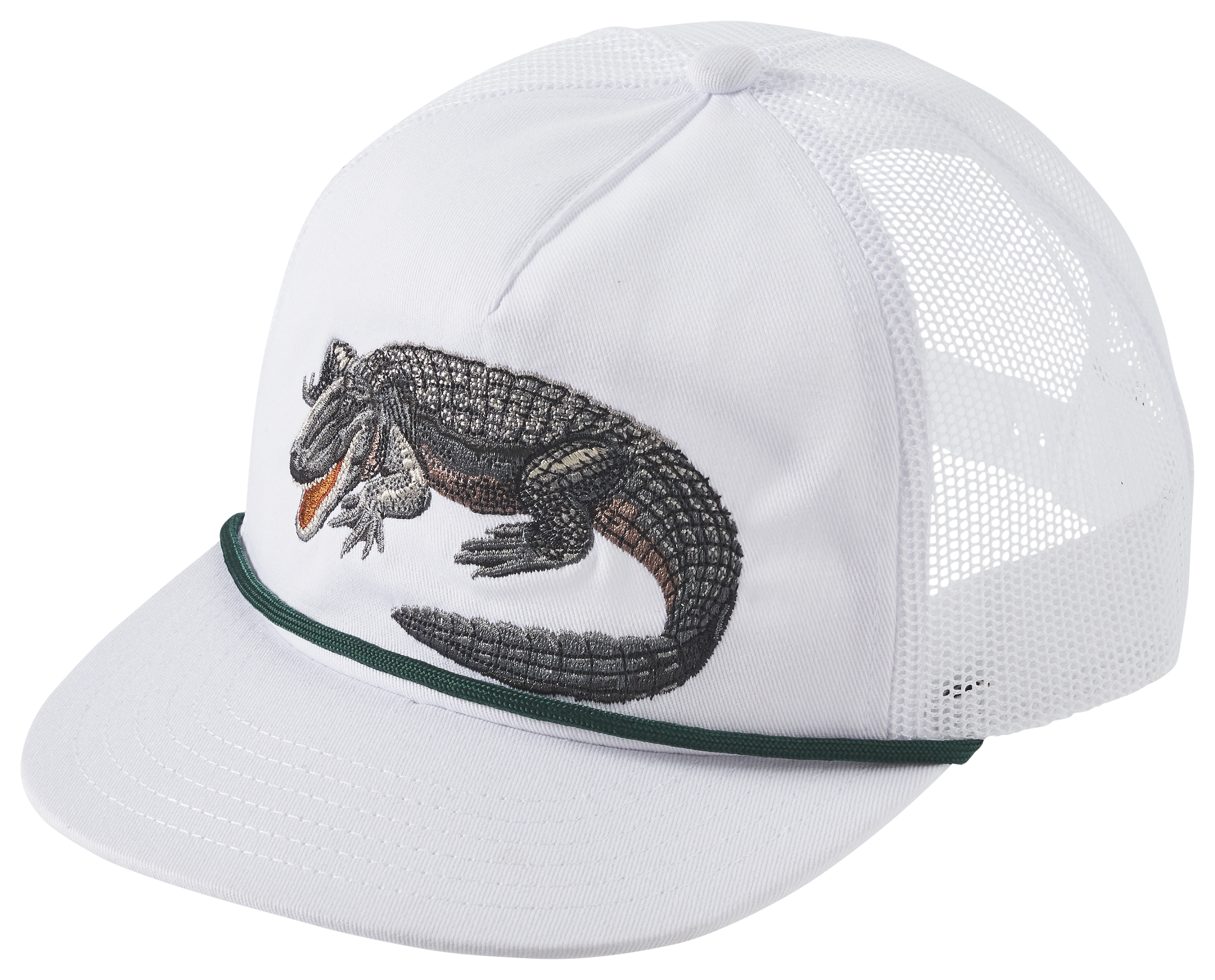 Bass Pro Shops Embroidered Alligator Mesh Snapback Cap                                                                          