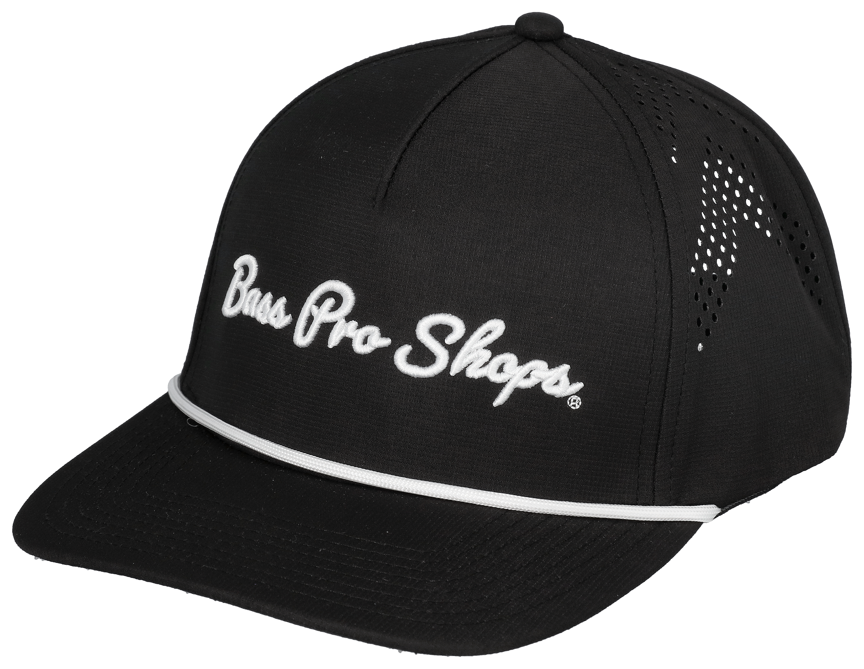 Image of Bass Pro Shops Chain Stitch Performance Cap - Black