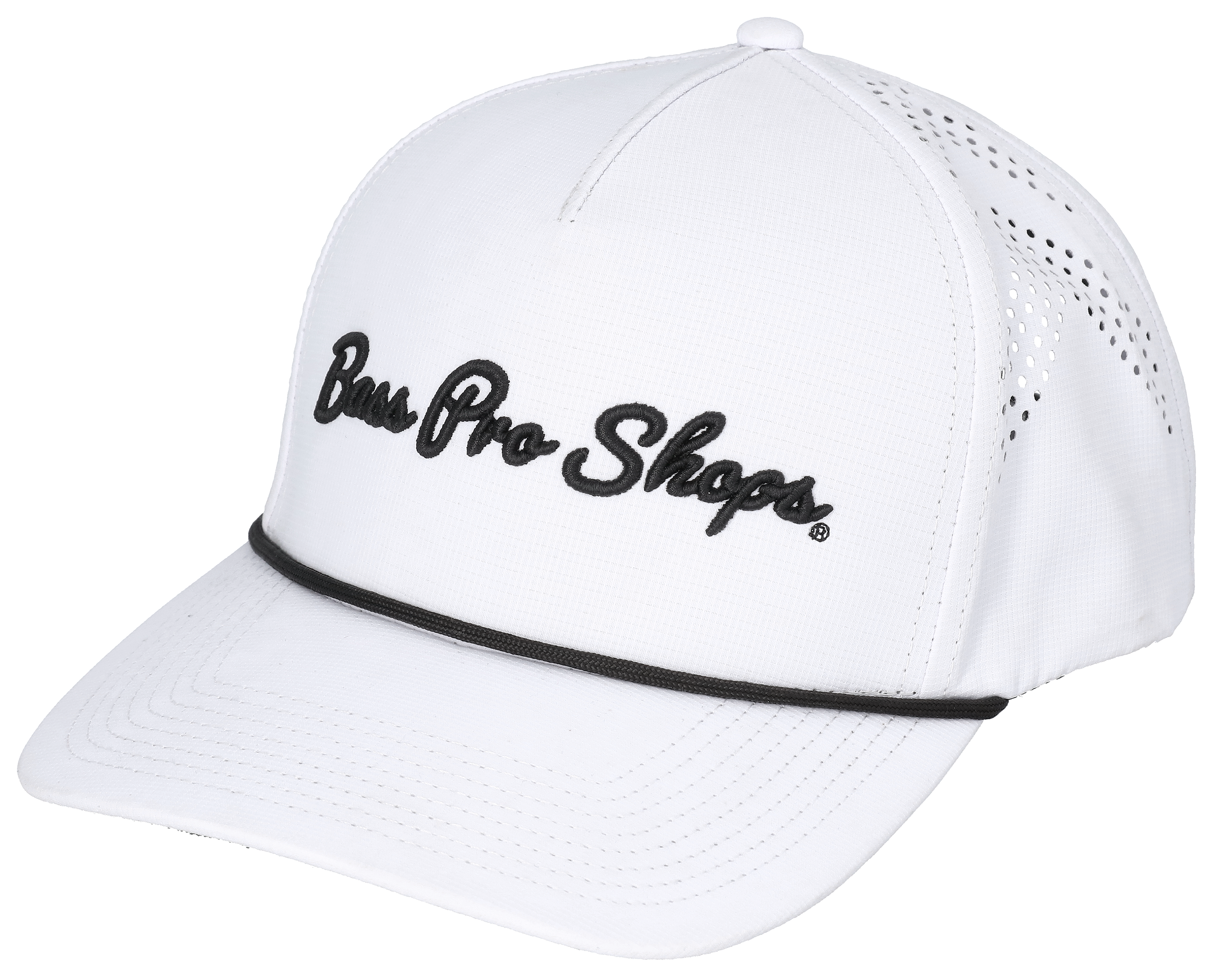 Image of Bass Pro Shops Chain Stitch Performance Cap - White