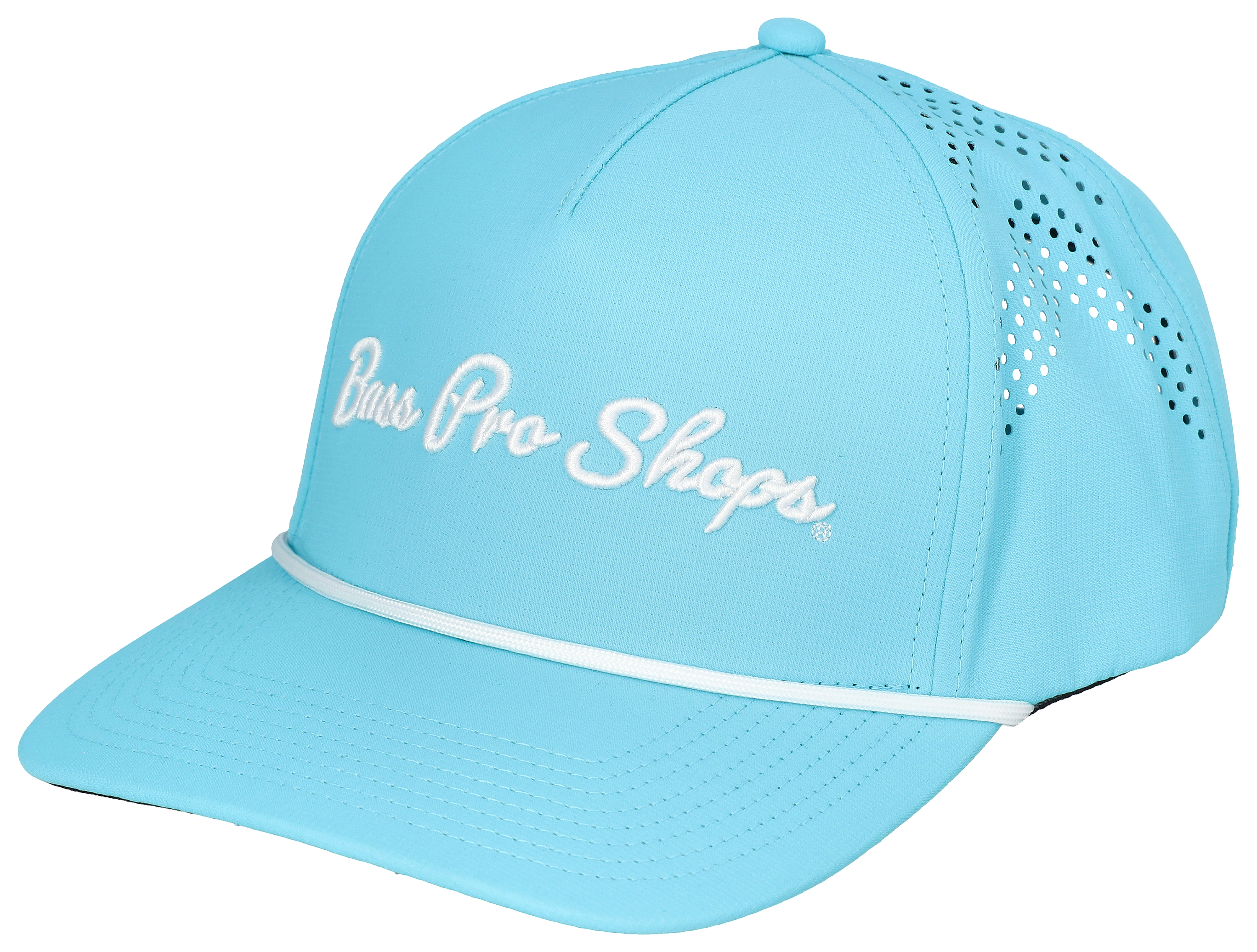 Image of Bass Pro Shops Chain Stitch Performance Cap - Light Blue