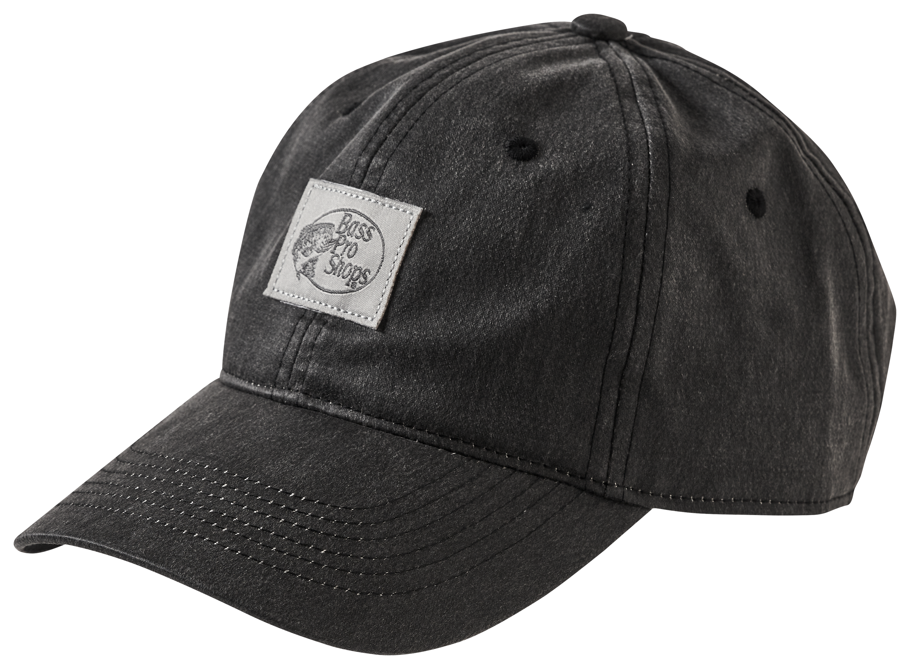 Image of Bass Pro Shops Hard Pigment Patch Cap - Black