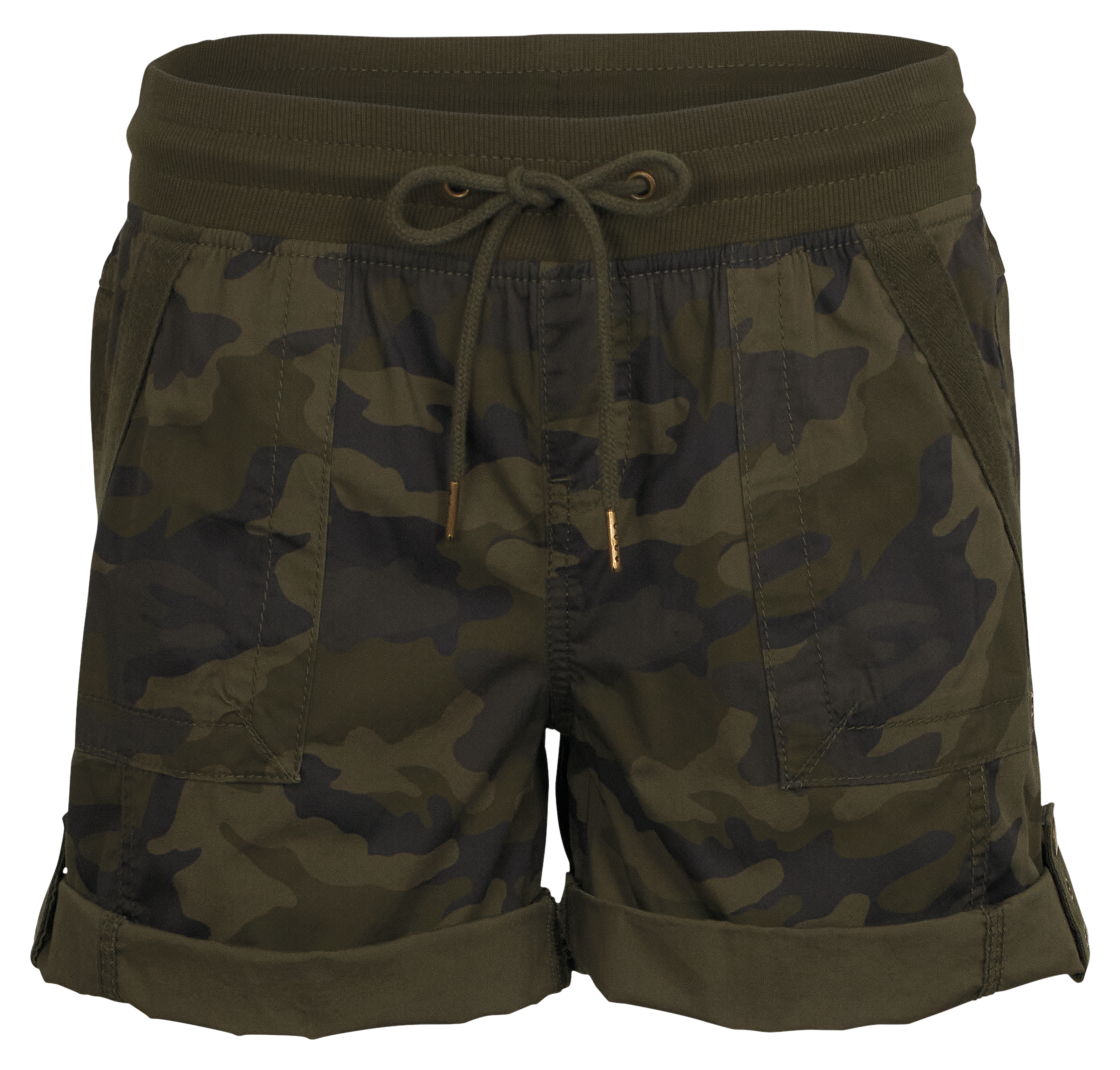 Image of Natural Reflections Honey Creek Shorts - Forest Night Camo