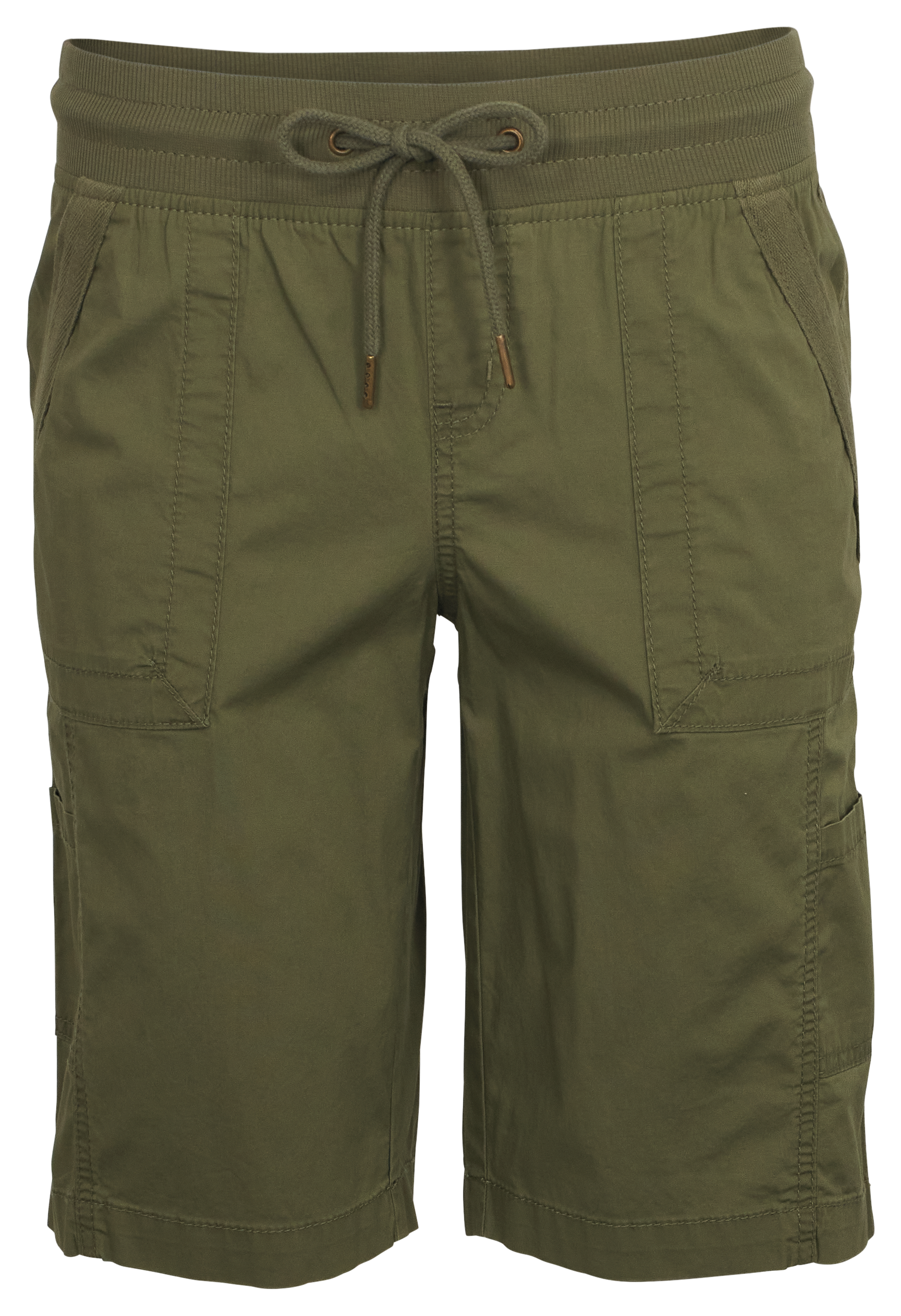 Image of Natural Reflections Honey Creek Bermuda Shorts - Deep/Lichen/Green