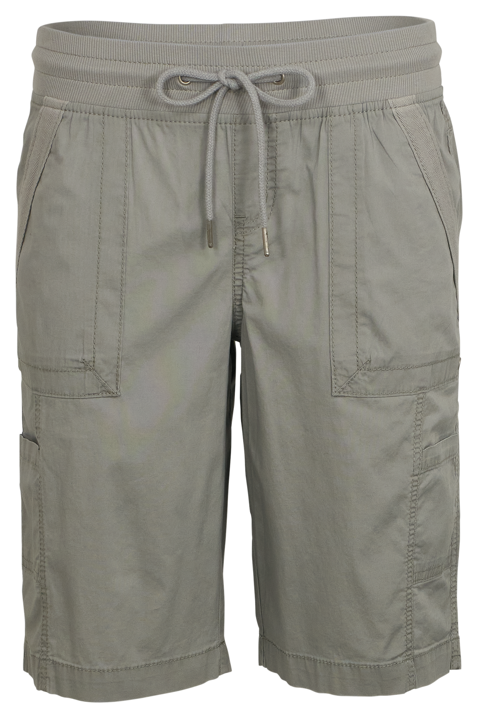 Image of Natural Reflections Honey Creek Bermuda Shorts - Neutral Gray