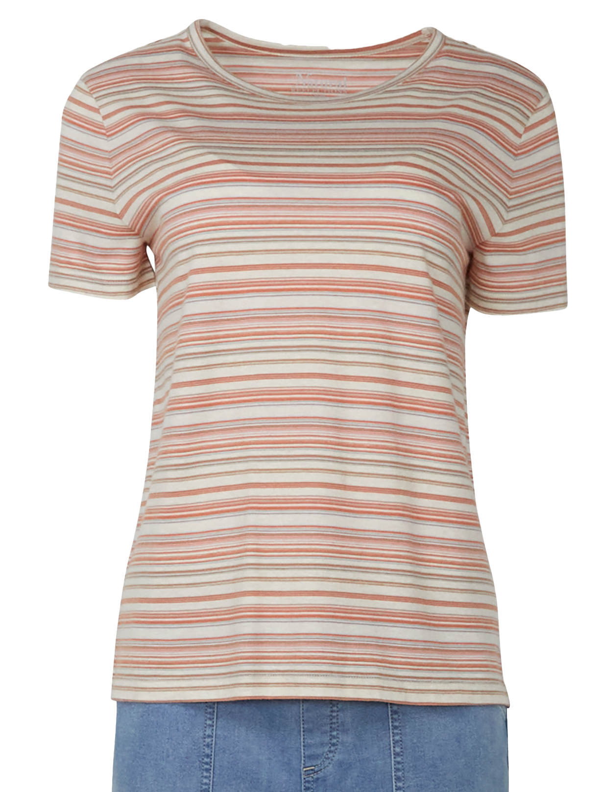 Image of Natural Reflections Stripe Short-Sleeve T-Shirt - Egret Stripe