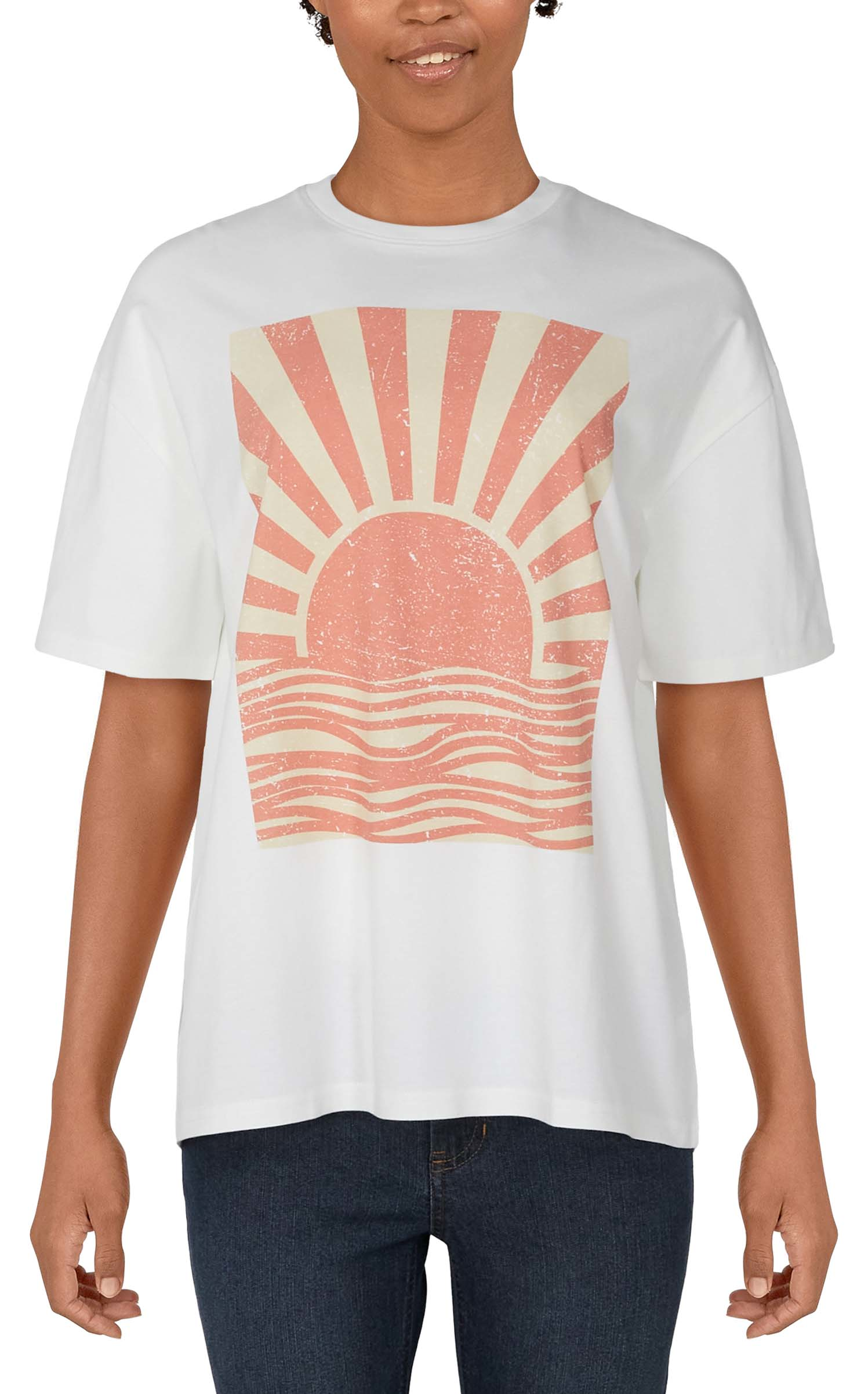 Natural Reflections Sun Graphic Short-Sleeve T-Shirt for Ladies                                                                 