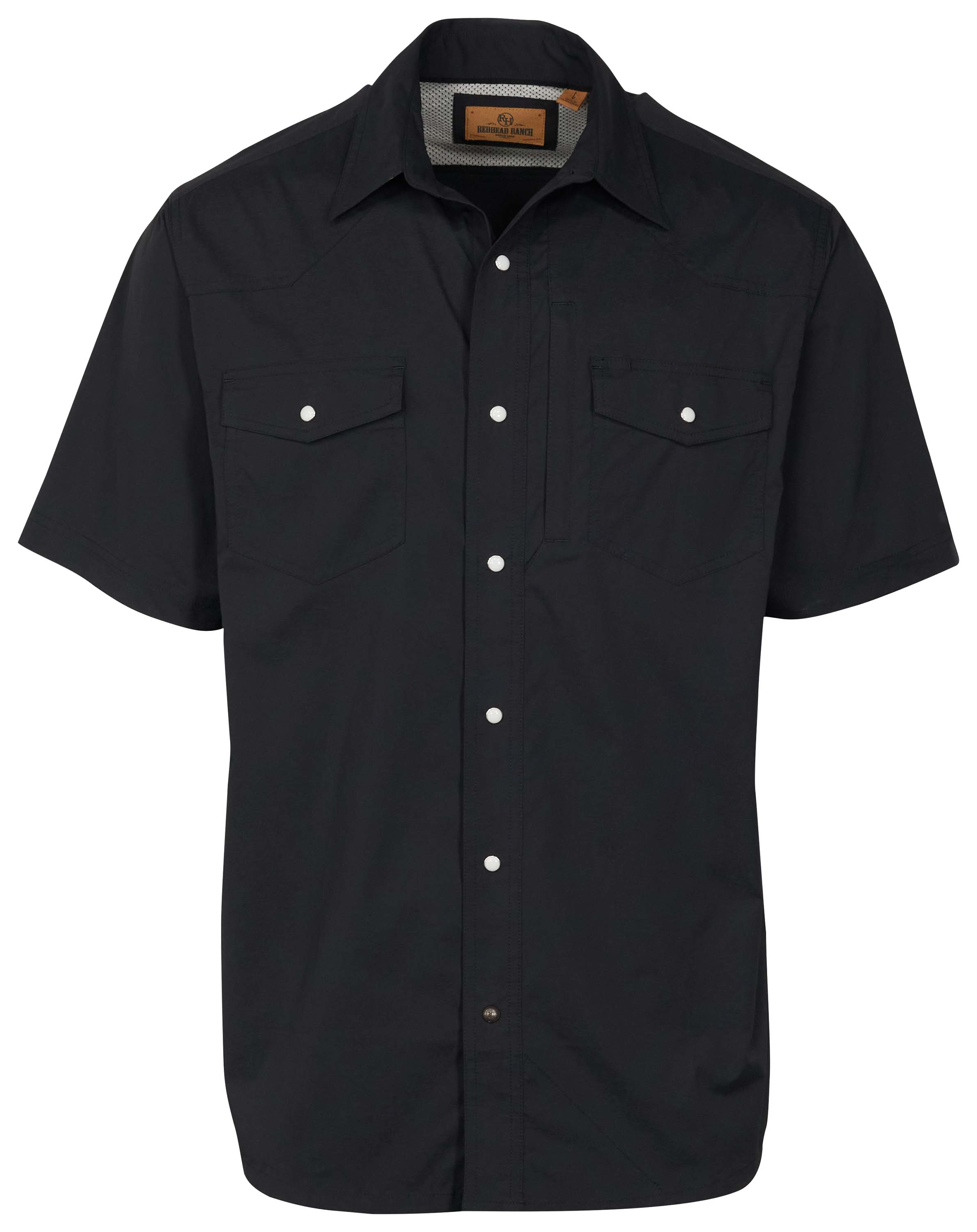 Image of RedHead Ranch Canyonville Performance Short-Sleeve Shirt for Men - Black - 2XL