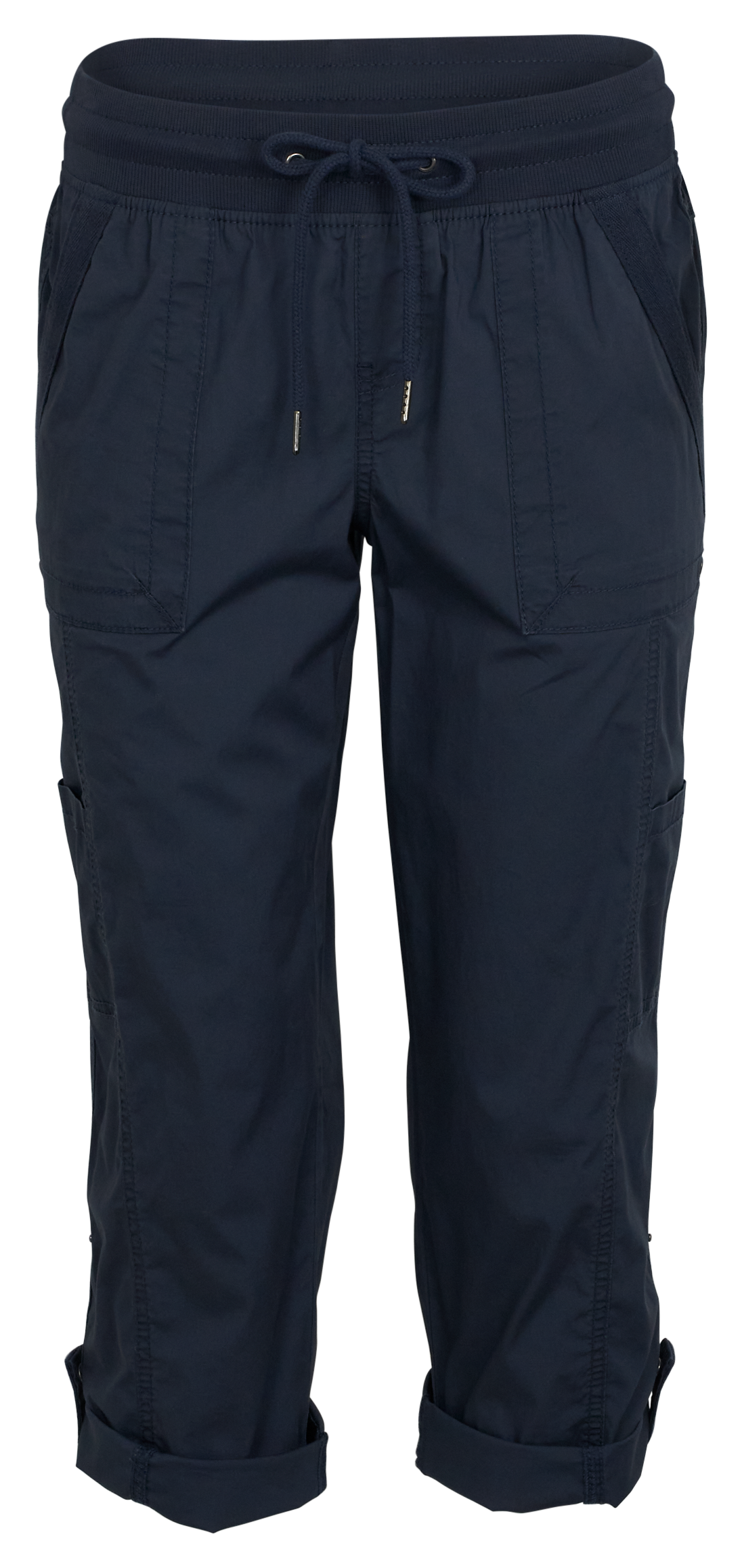 Image of Natural Reflections Honey Creek Convertible Capri Pants - Blue Nights