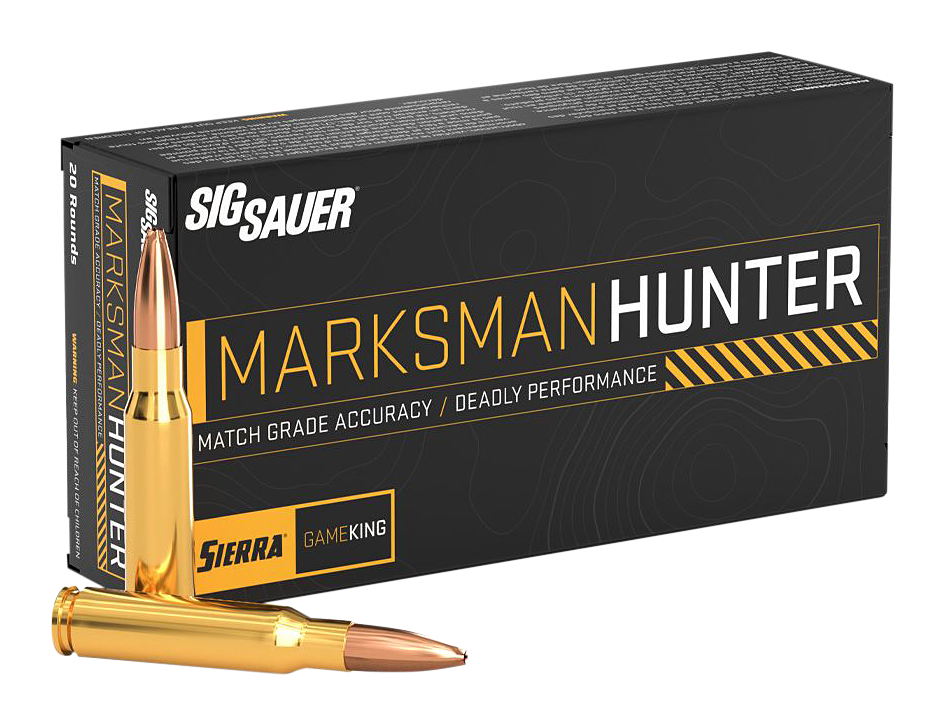 Image of SIG SAUER Marksman Hunter .308 Winchester 165 Grain Sierra Gameking Centerfire Rifle Ammo