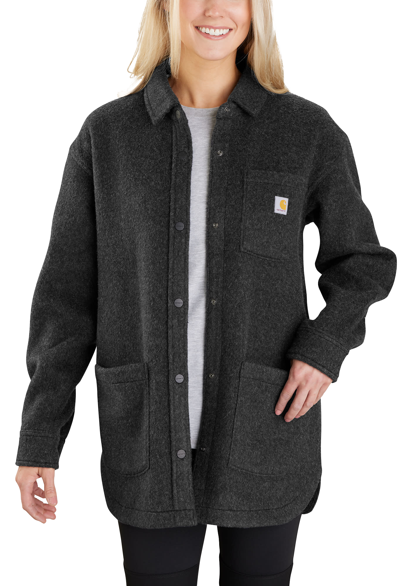 Image of Carhartt Loose-Fit Fleece Shirt Jacket for Ladies