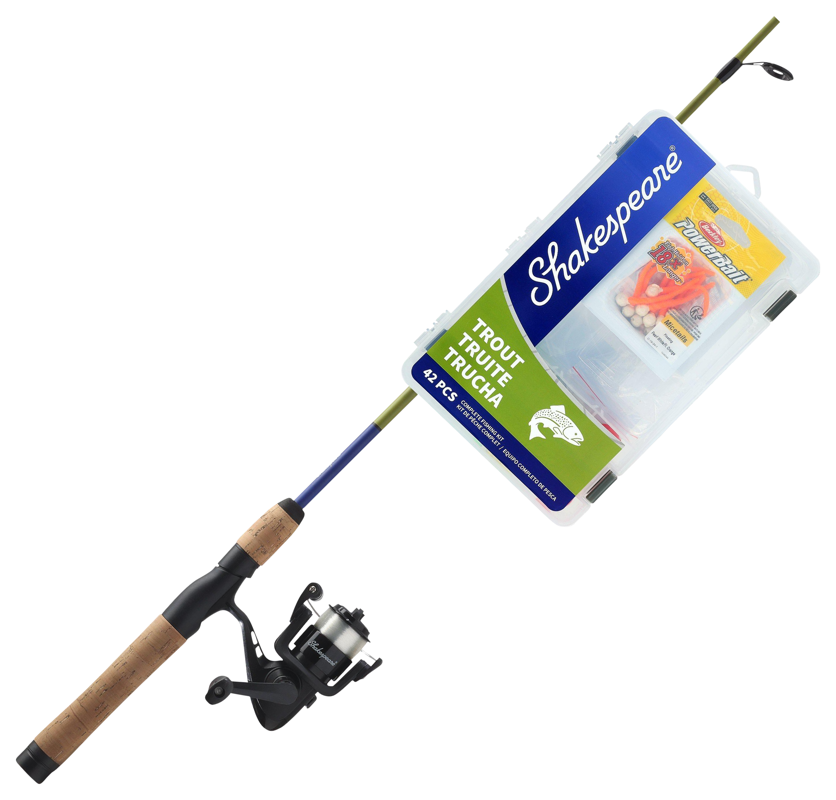 Shakespeare Catch More Fish Trout Spinning Rod and Reel Combo