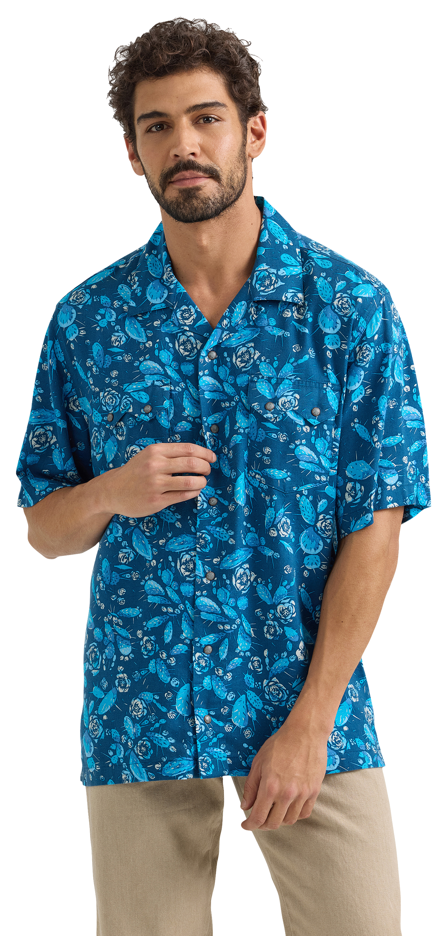 WRANGLER Coconut Cowboy Short-Sleeve Button-Down Shirt for Men