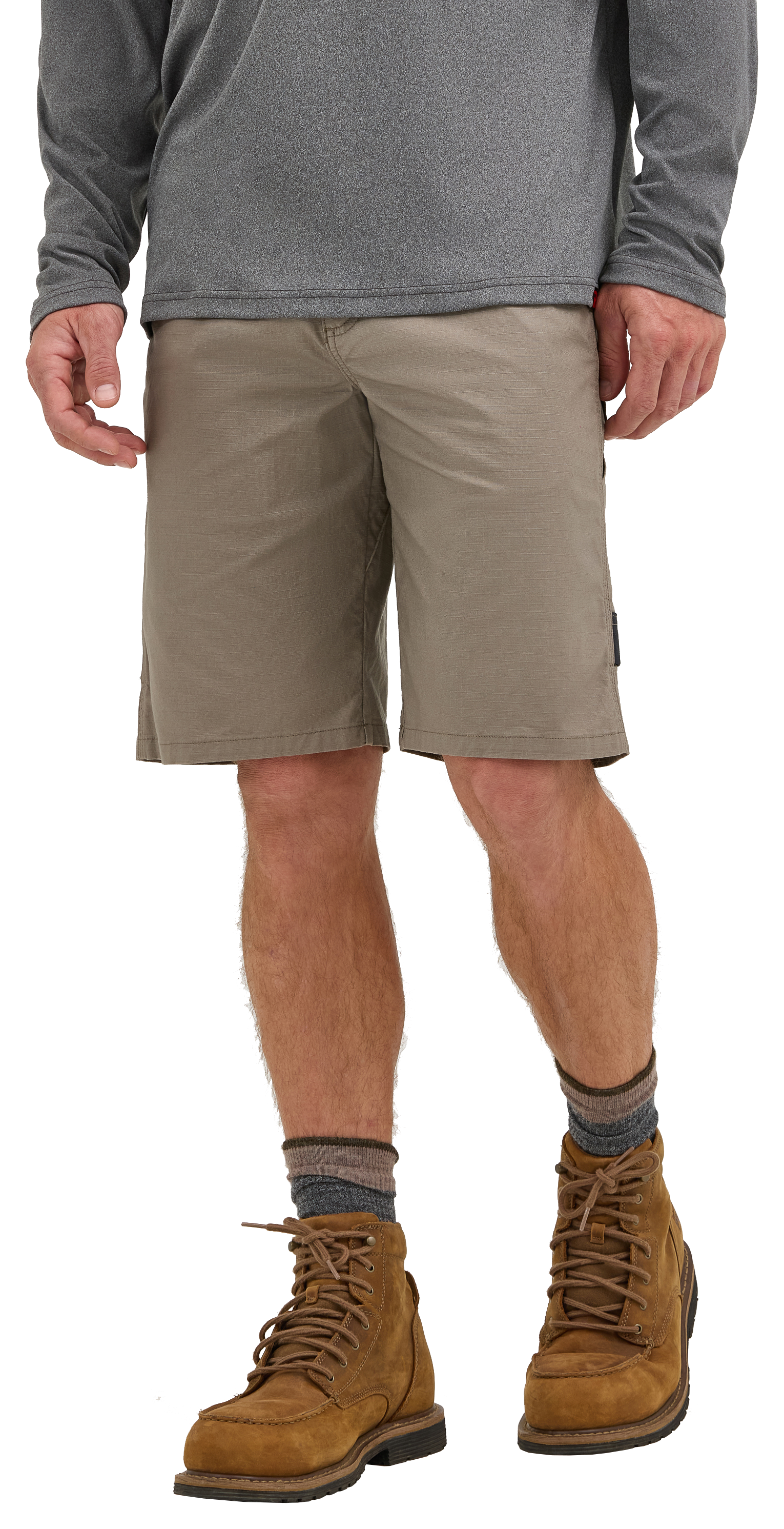 Image of Wrangler Riggs Workwear Tech Carpenter Shorts for Men - Dark Khaki