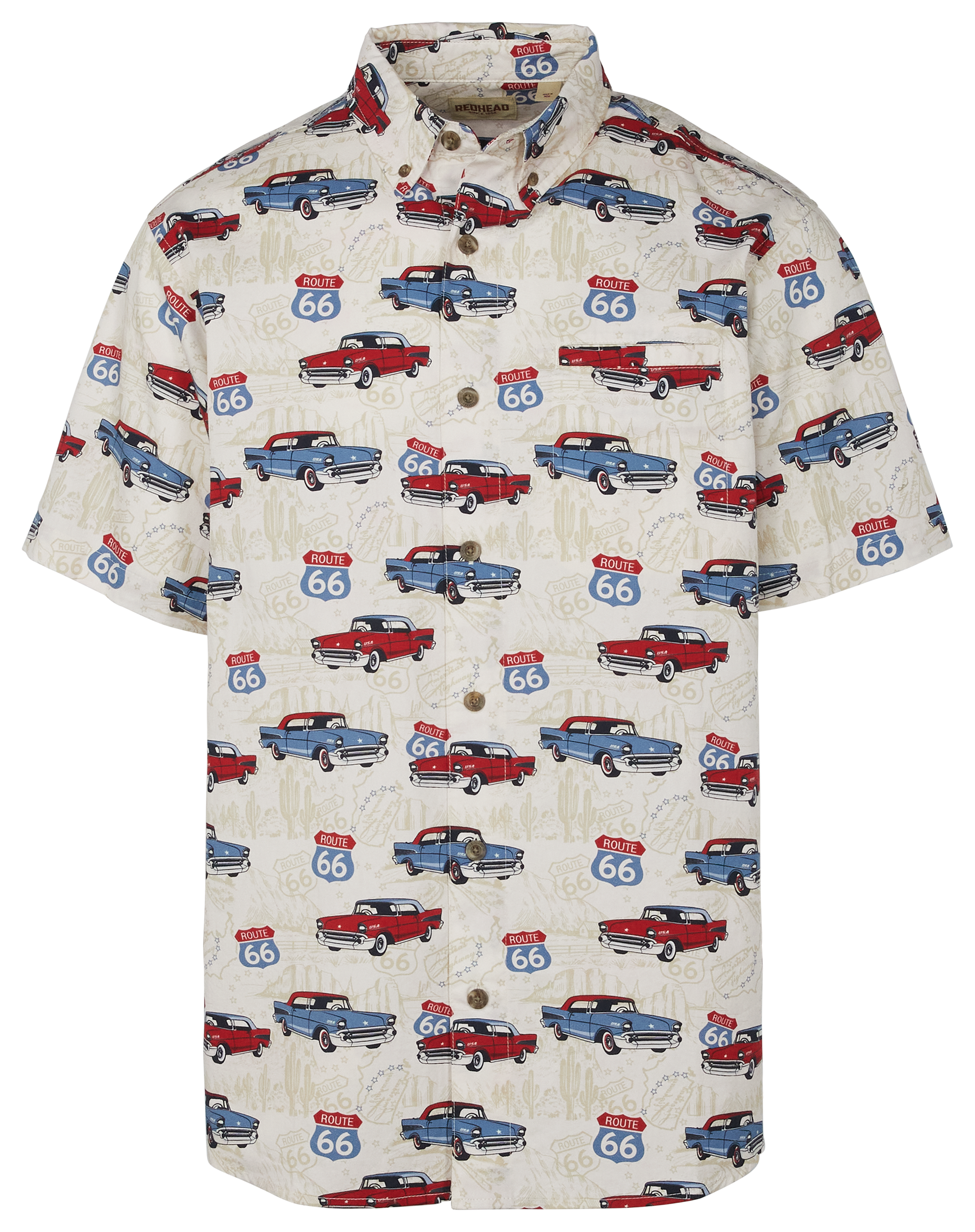 REDHEAD America's Route 66 Short-Sleeve Shirt for Men