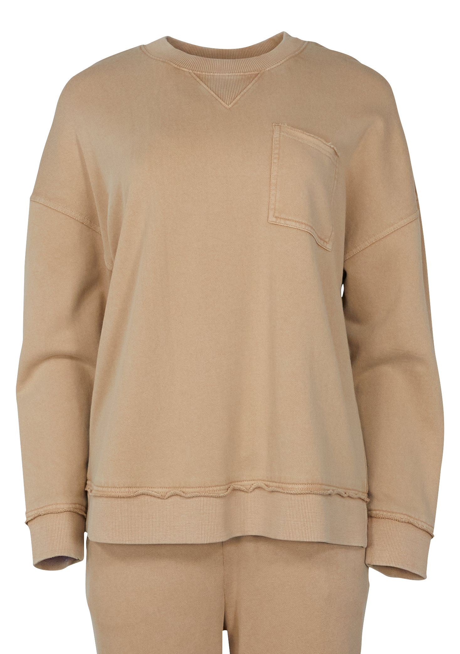 Image of Natural Reflections Harbor Long-Sleeve Pocket Sweatshirt