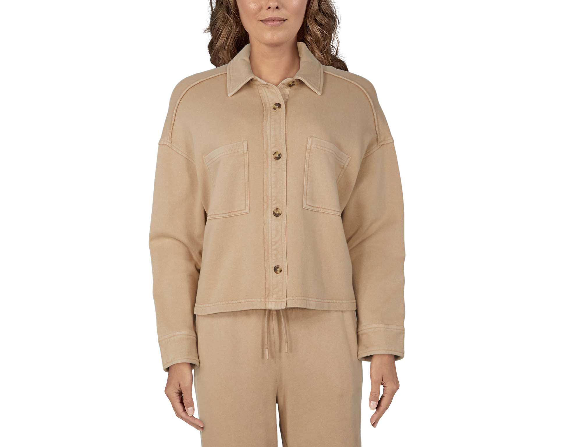 NATURAL REFLECTIONS Harbor Cropped Shirt Jacket