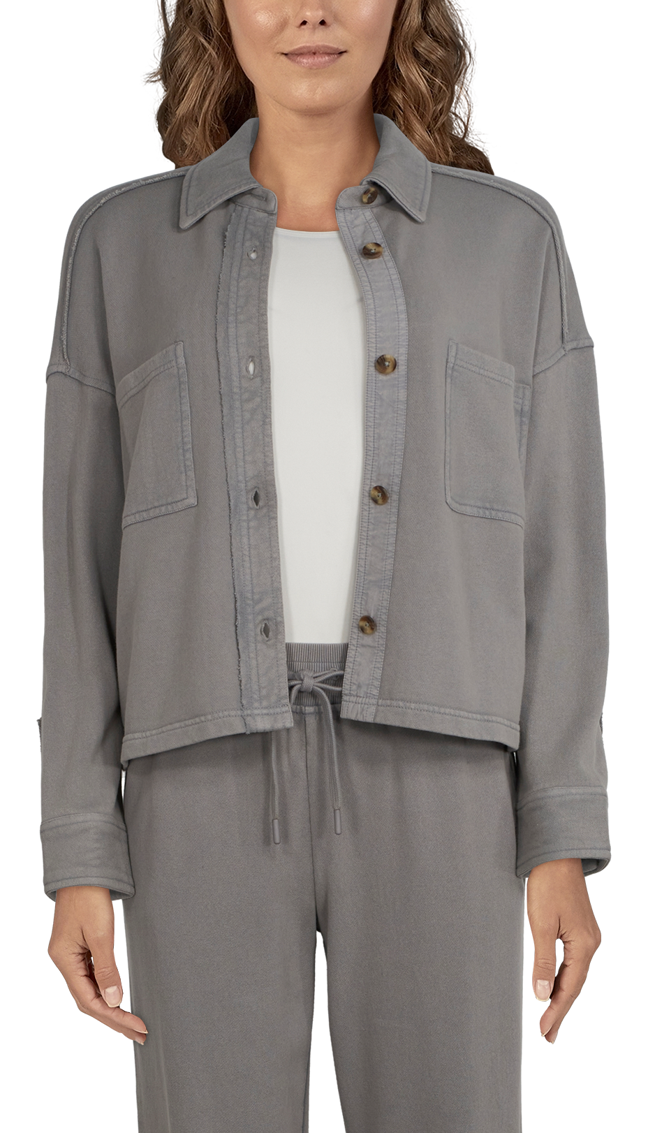 NATURAL REFLECTIONS Harbor Cropped Shirt Jacket