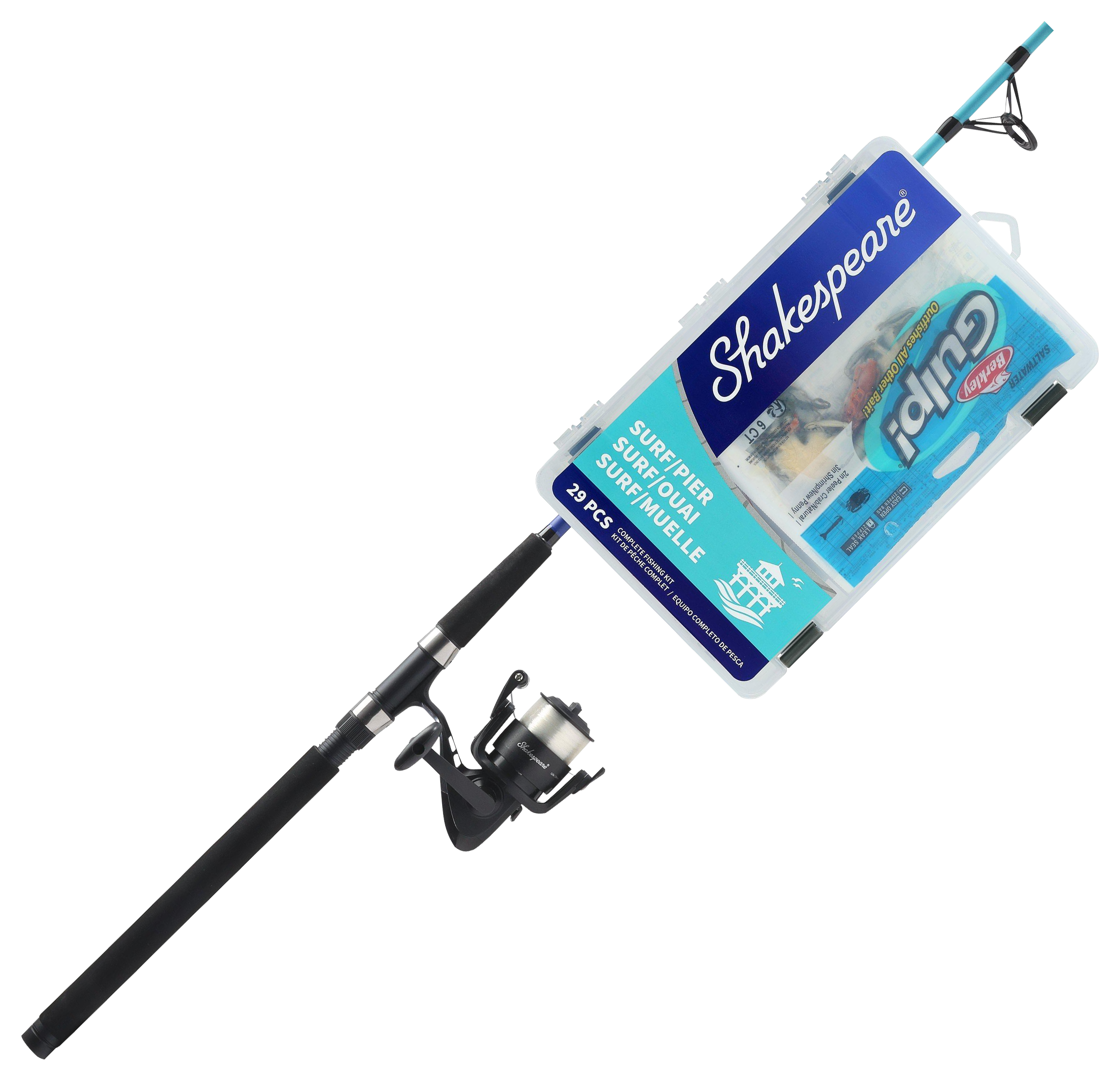 Image of Shakespeare Catch More Fish Surf/Pier Spinning Combo - 7'