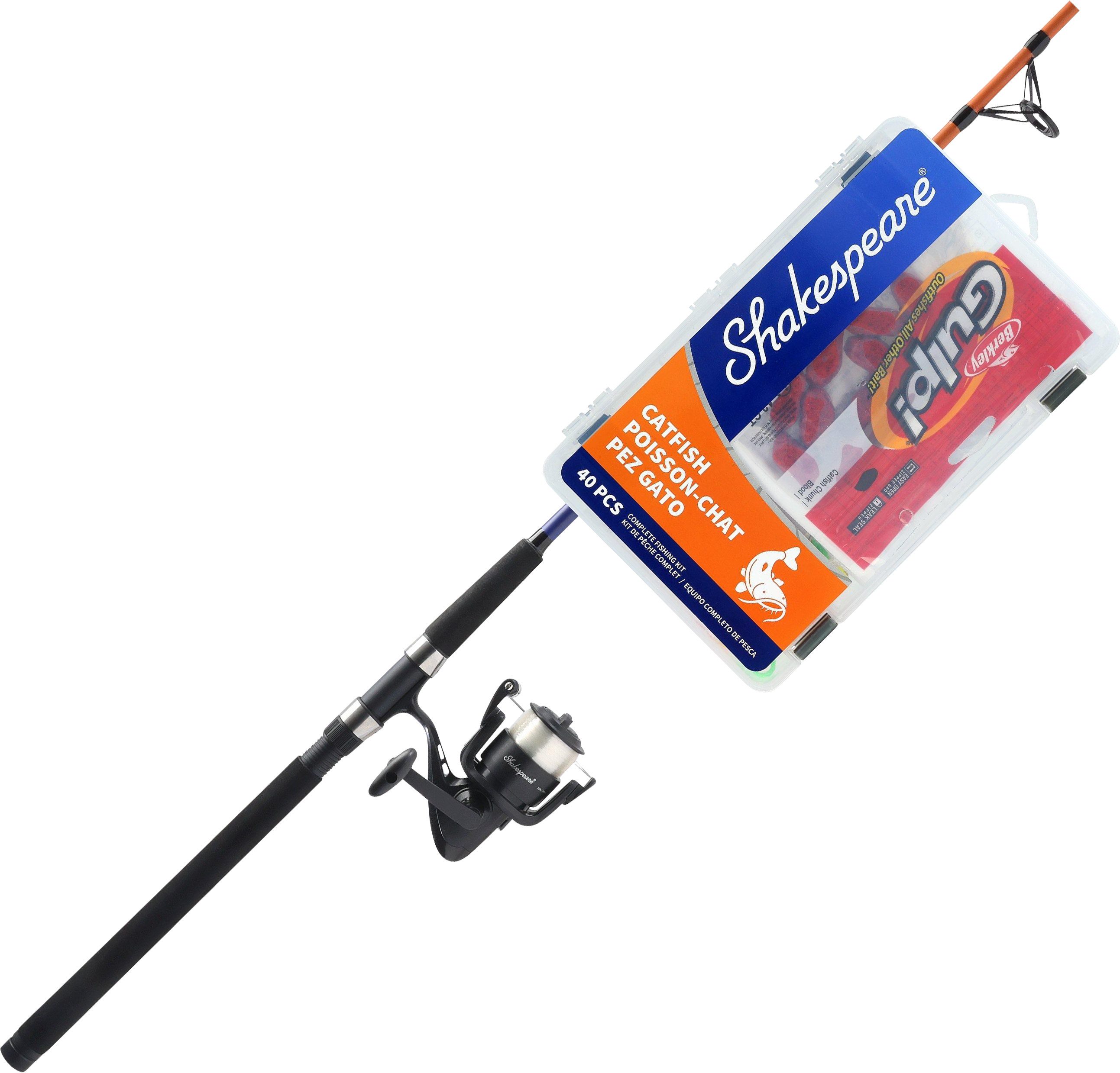Shakespeare Catch More Fish Catfish Spinning Rod and Reel Combo