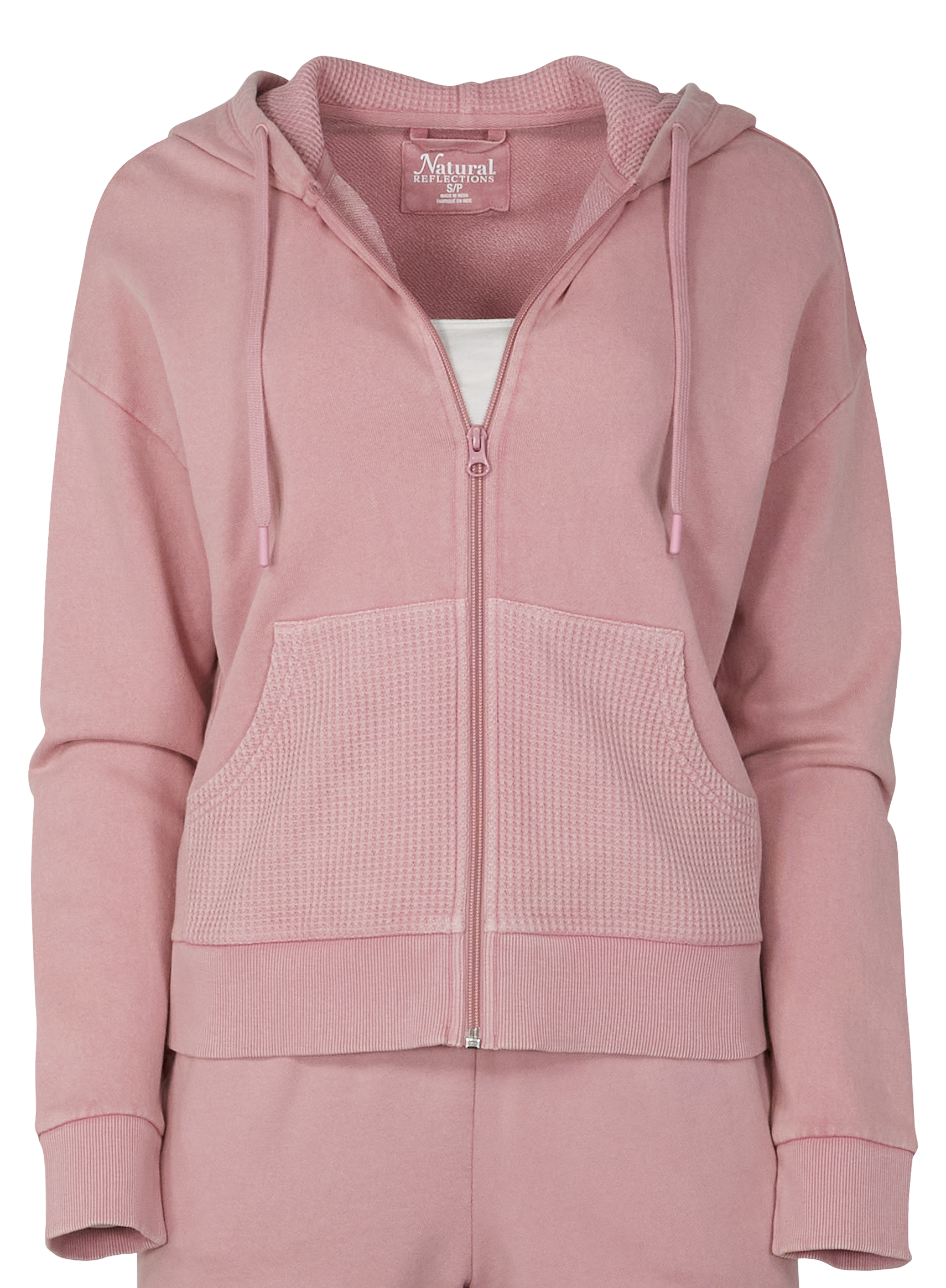 Image of Natural Reflections Harbor Full-Zip Long-Sleeve Hoodie - Lilas