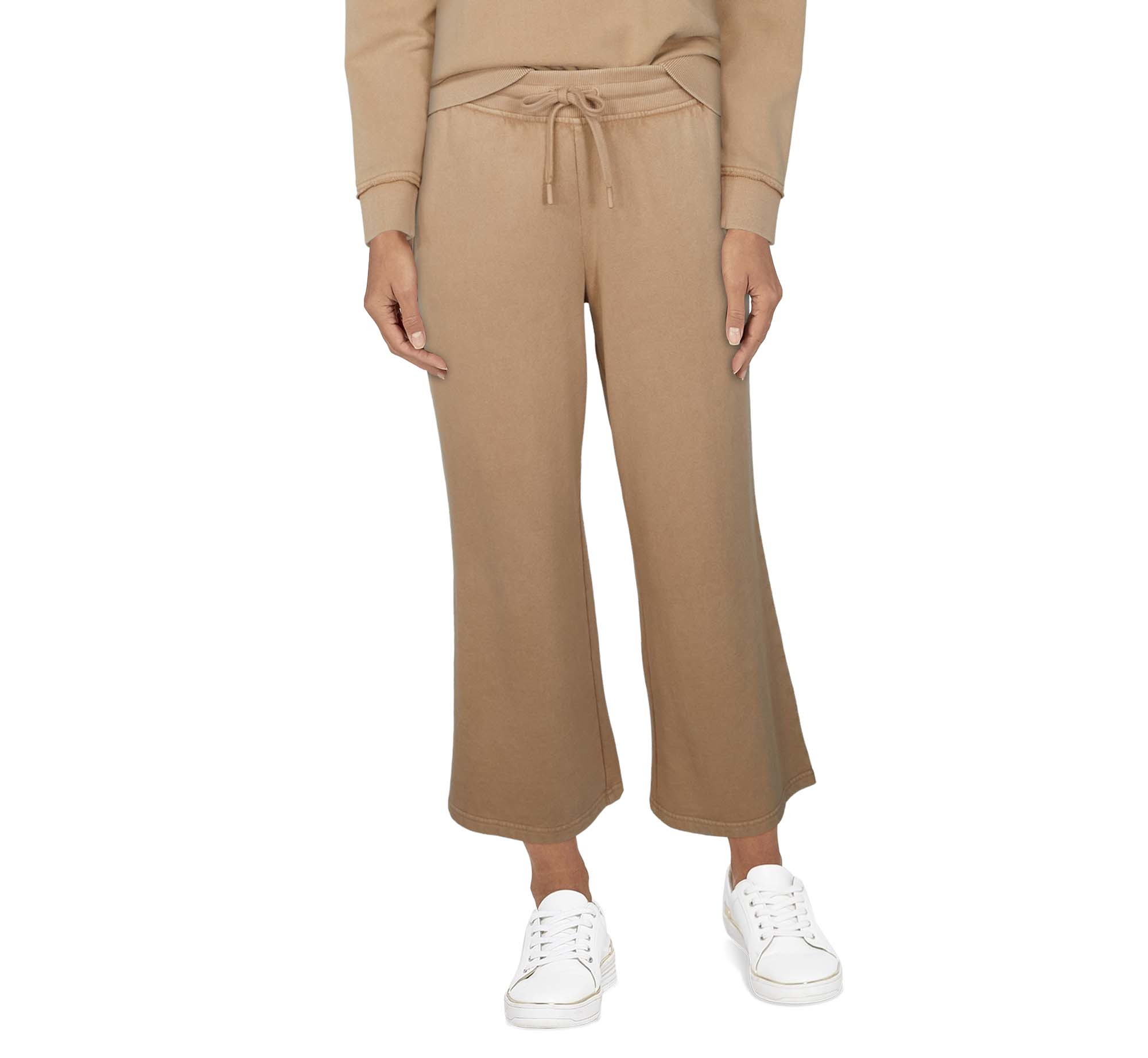 Natural Reflections Harbor Cropped Pants for Ladies - Warm Taupe - XL