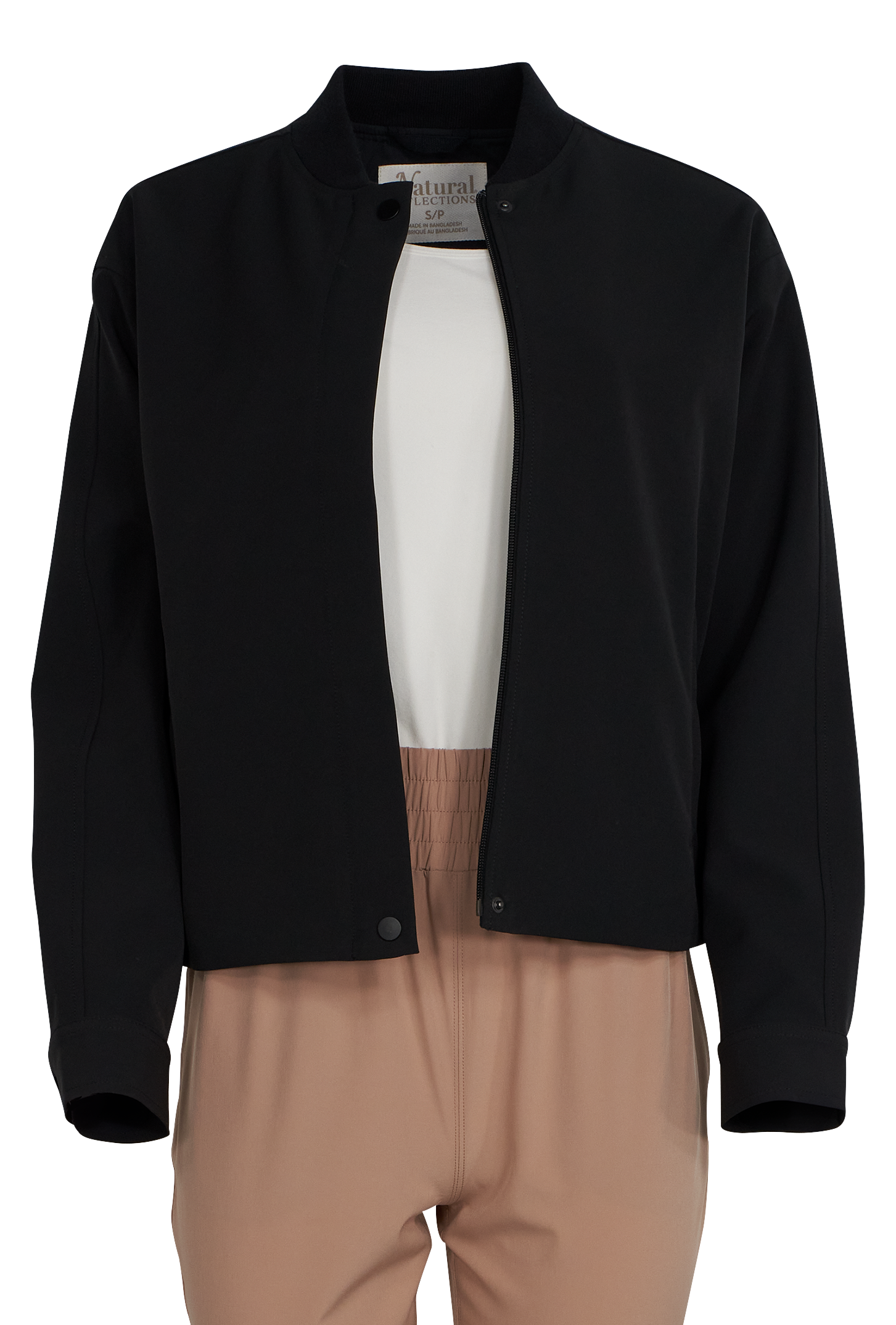 Image of Natural Reflections Stretch Tech Bomber Jacket - Moonless Night - XL