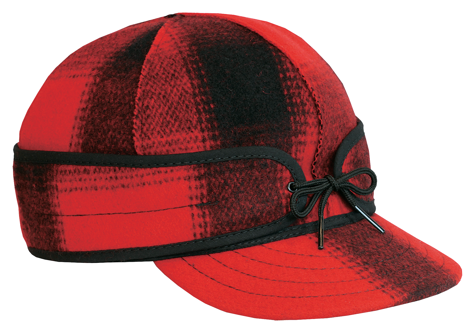 Stormy Kromer The Mackinaw Cap - Red/Black - 7-1/4