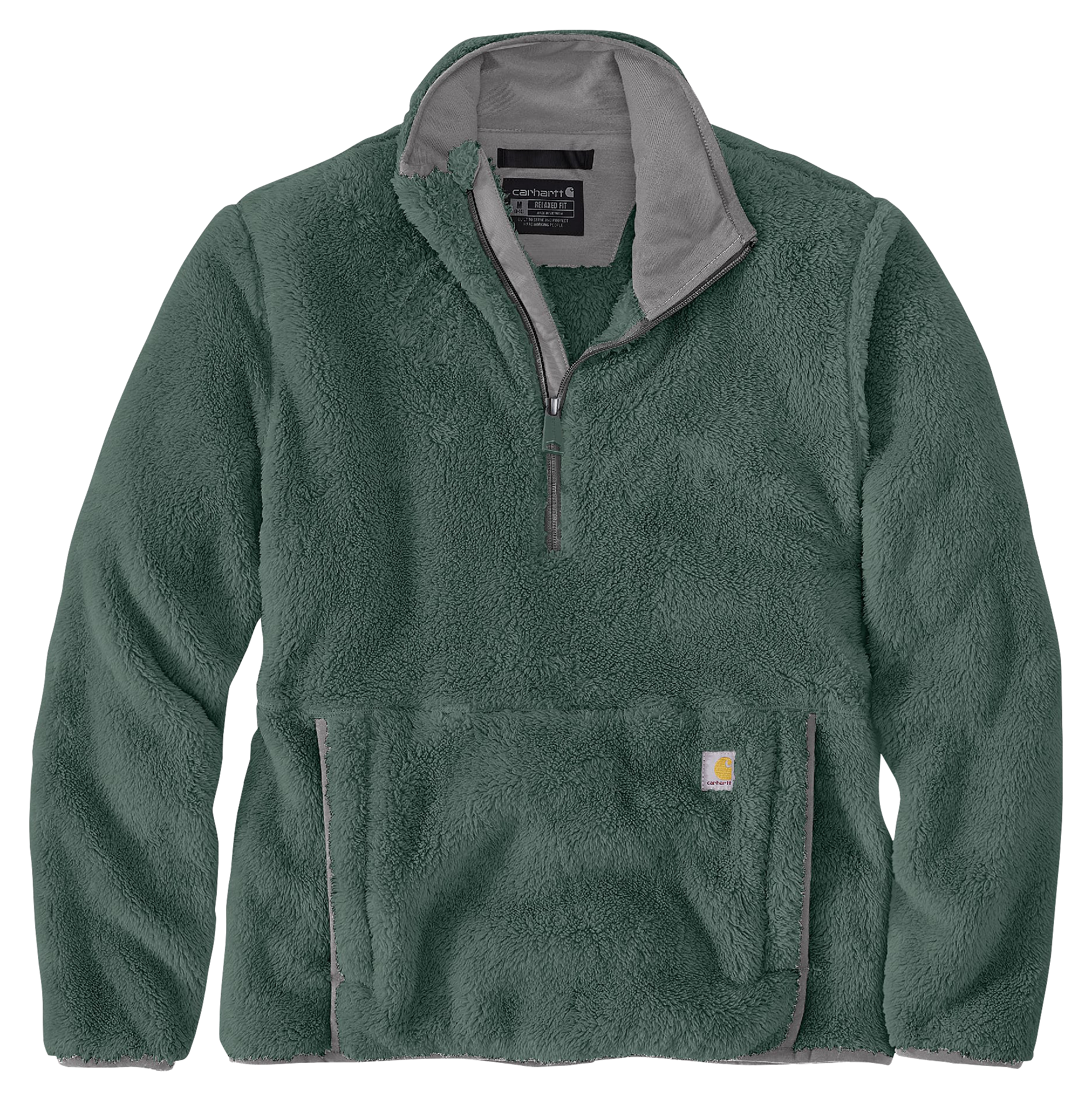 Image of Carhartt Loose-Fit Fleece Half-Zip Pullover for Ladies - Frosted Balsam - M