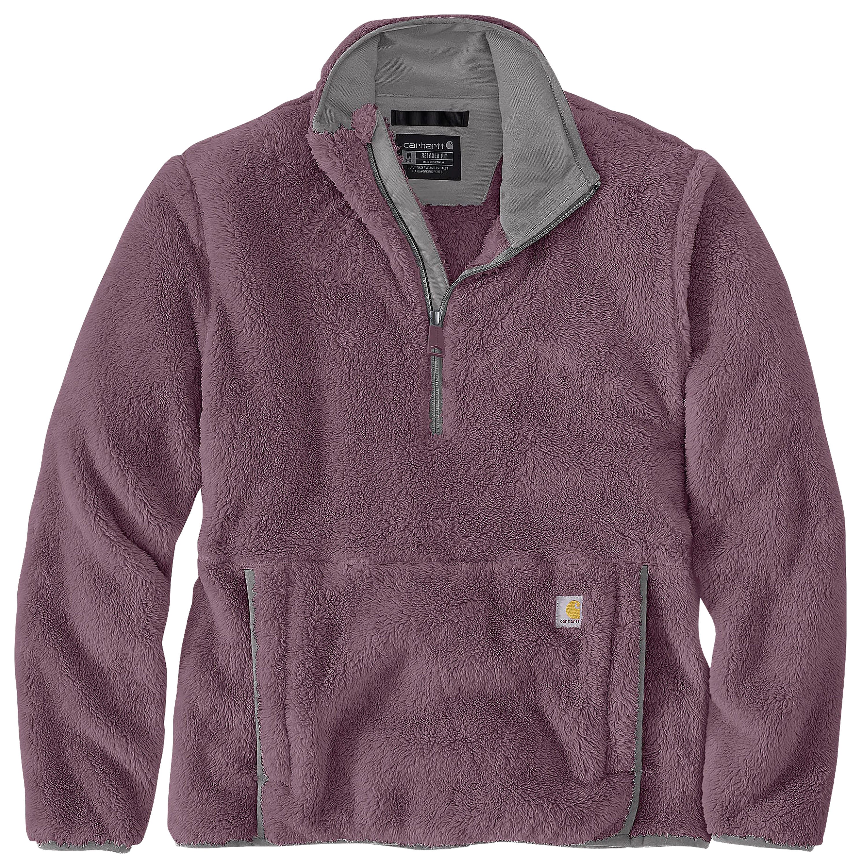 Image of Carhartt Loose-Fit Fleece Half-Zip Pullover for Ladies - Huckleberry - L