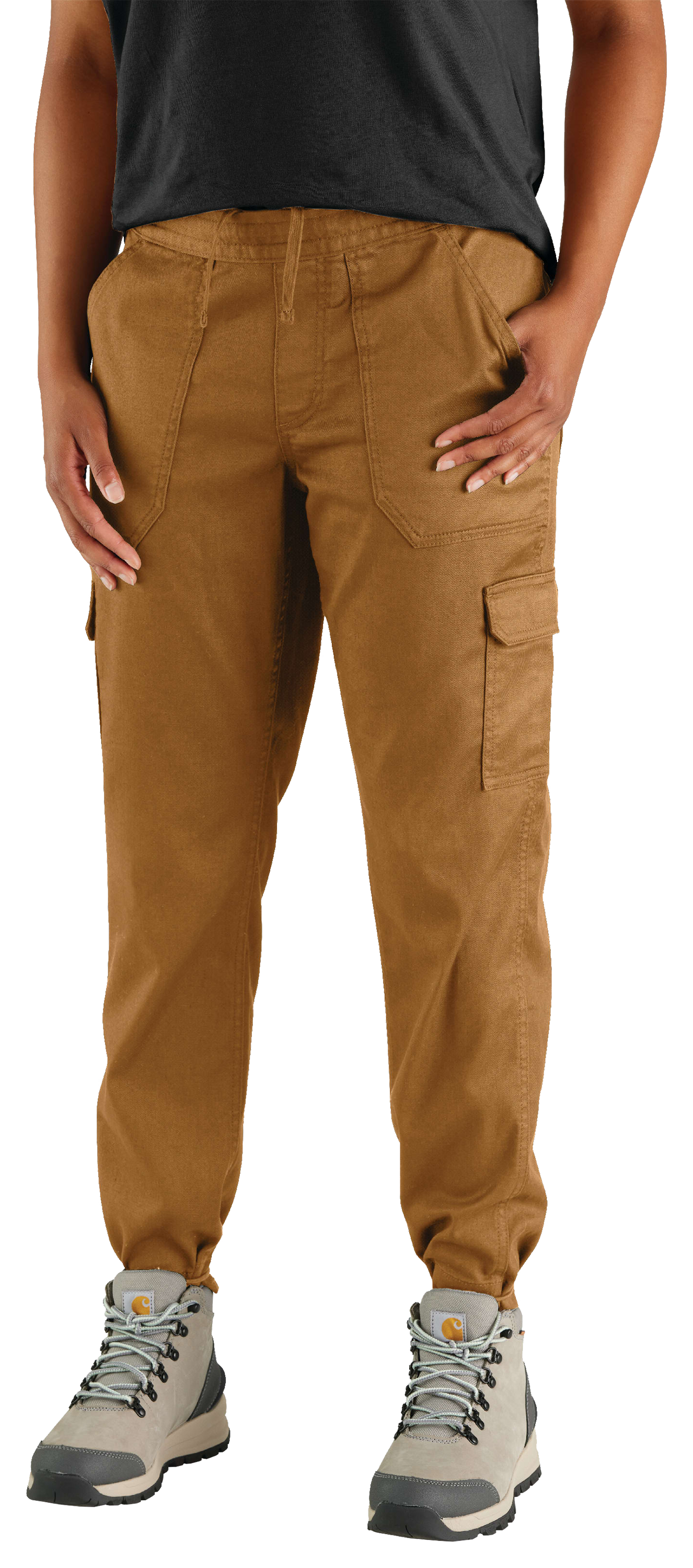 Image of Carhartt TENCEL Fiber Series Relaxed-Fit Twill Pants for Ladies - Carhartt Brown - L