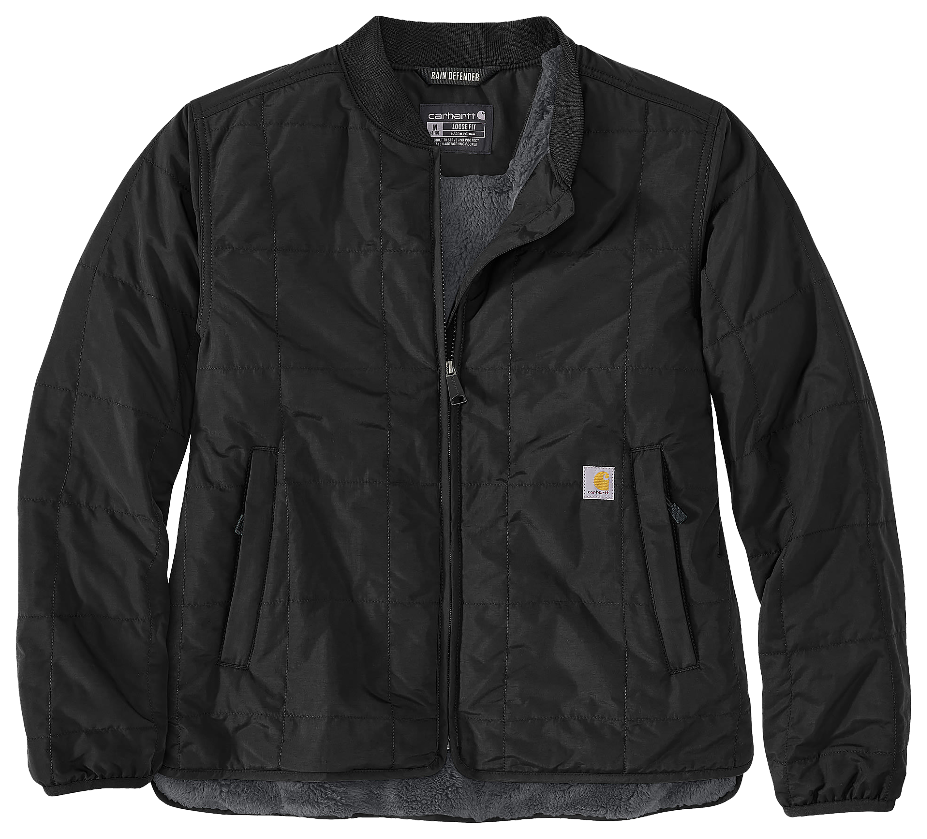 Image of Carhartt Rain Defender Loose-Fit Lightweight Insulated Jacket for Ladies - Black - 2X
