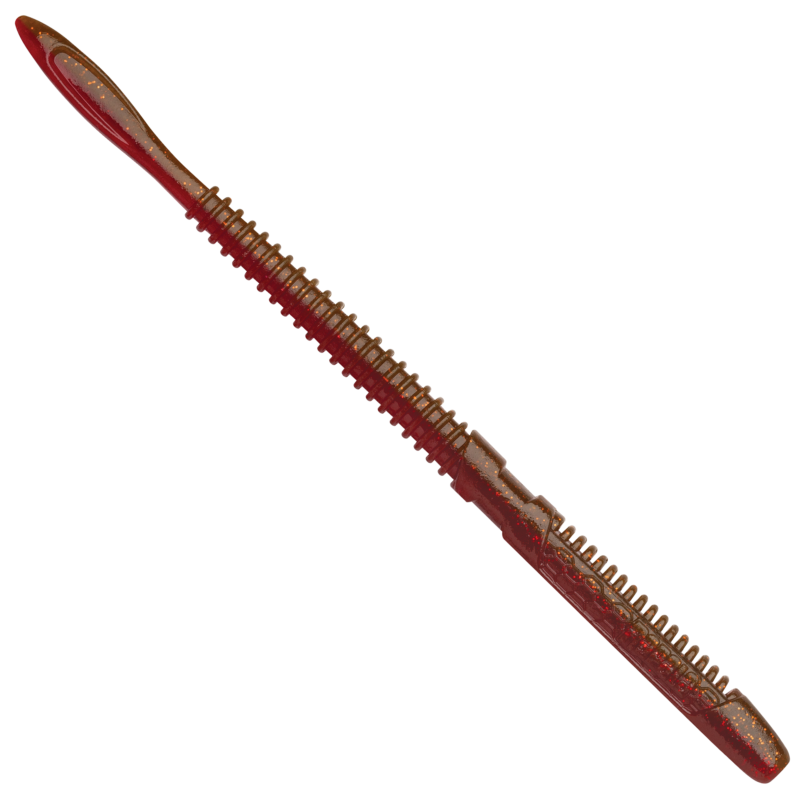 Image of Rapala CrushCity Customs Janitor Worm - Ox Blood/Red Flake