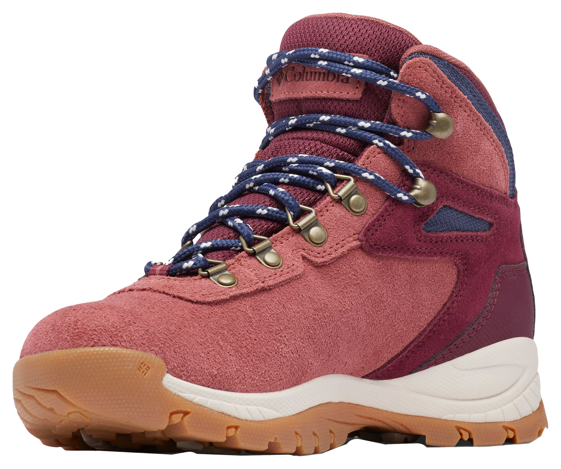 Image of Columbia Newton Ridge Plus Amped Waterproof Hiking Boots for Ladies - Beetroot/Deep Madeira - 5.5M