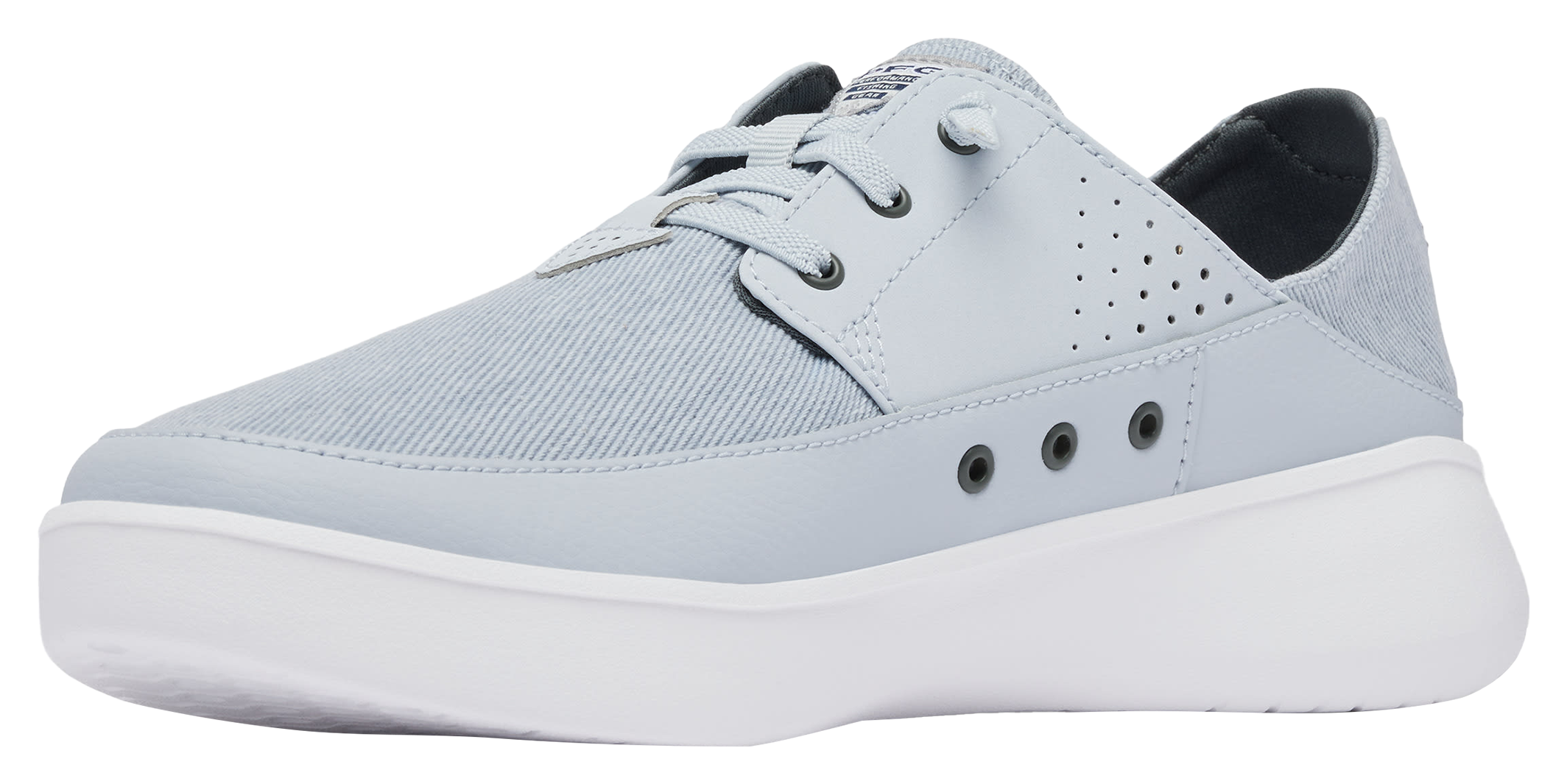 Image of Columbia PFG Boatside Breathe Relaxed Slip-On Shoes for Men - Cirrus Grey/Grill