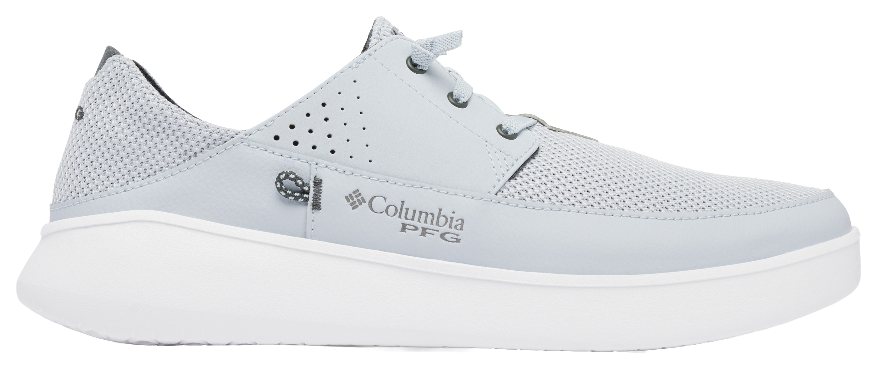 Image of Columbia PFG Boatside Breathe Relaxed Slip-On Shoes for Men - Cirrus Grey/Grill