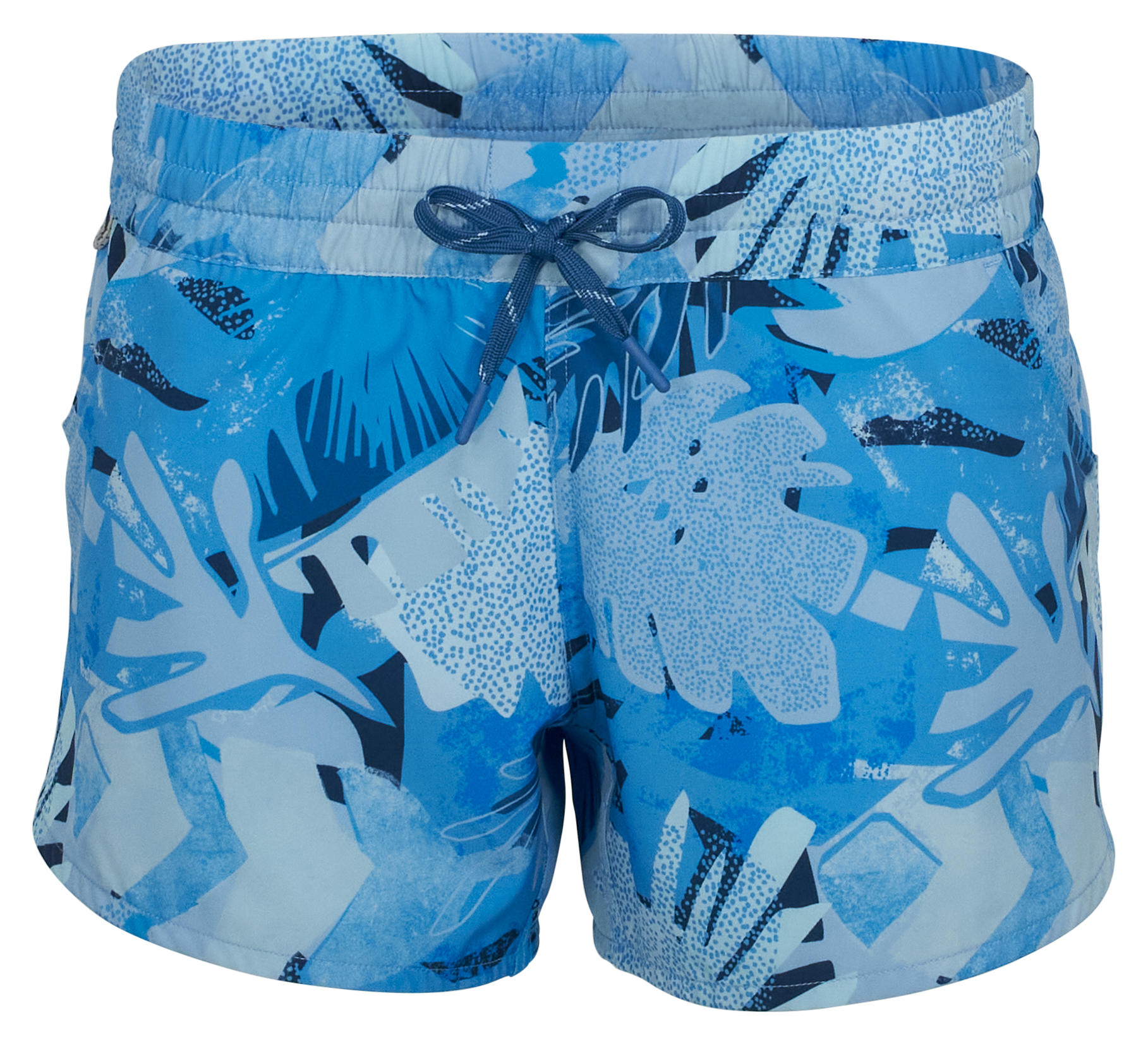 Image of World Wide Sportsman Charter Shorts - Blue Tropical Pompas