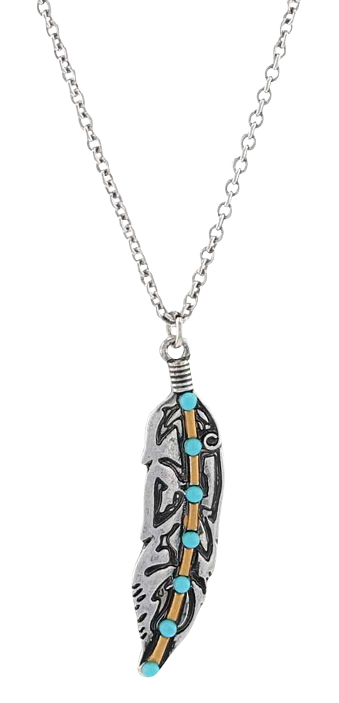 Image of Montana Silversmiths Turquoise Takeoff Attitude Necklace