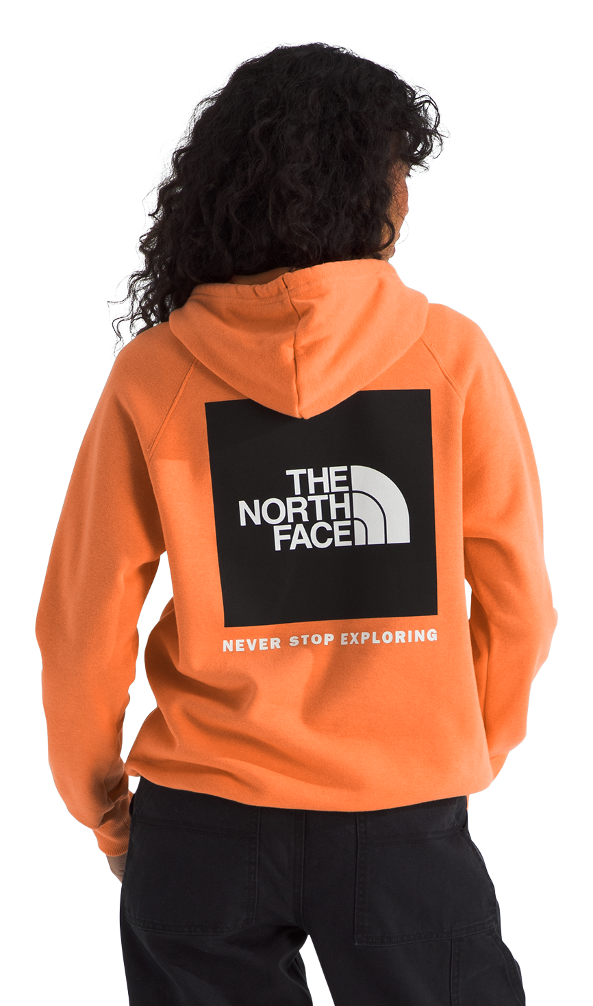 Image of The North Face Box NSE Long-Sleeve Hoodie for Ladies - Papaya
