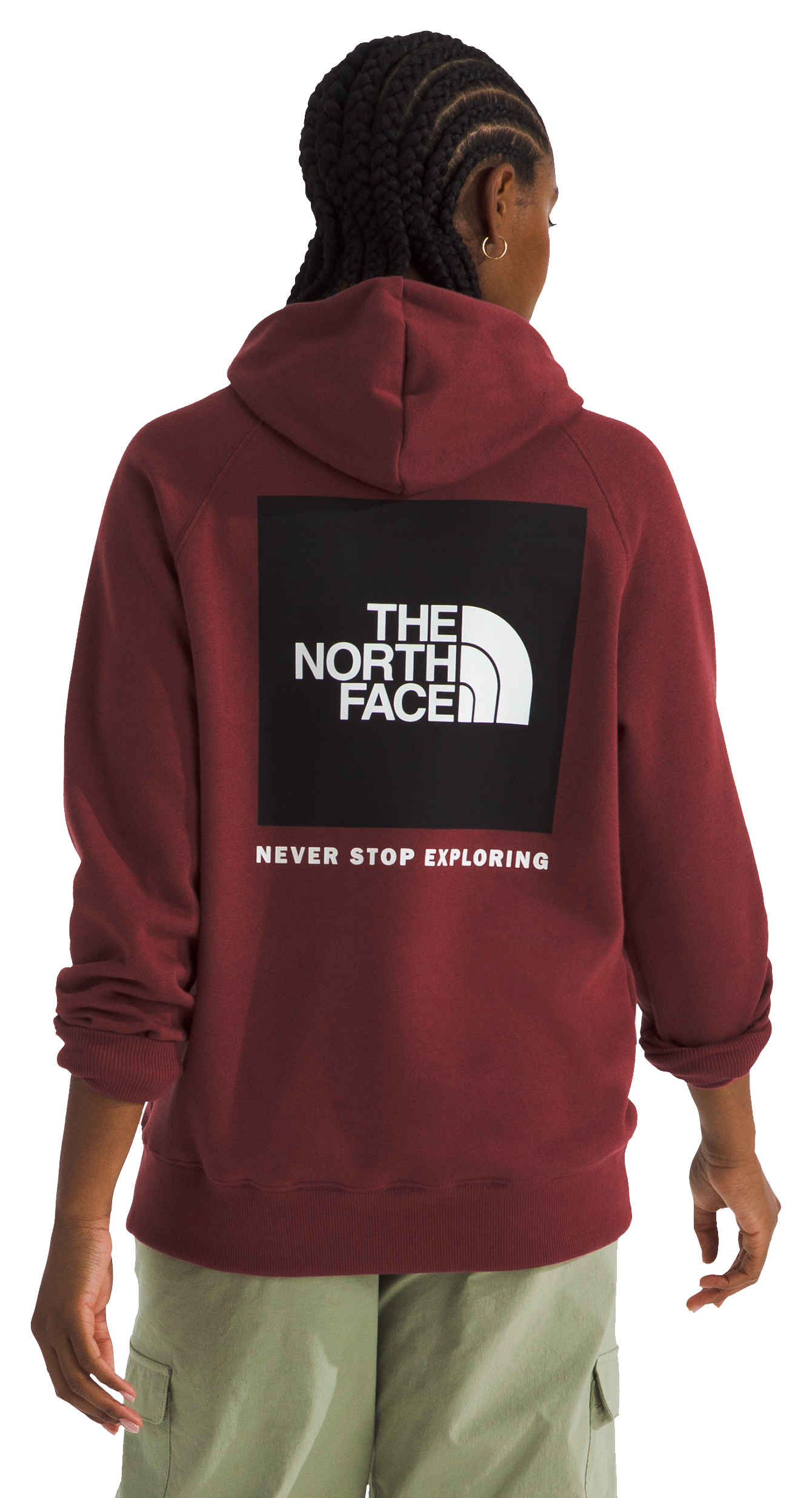 Image of The North Face Box NSE Long-Sleeve Hoodie for Ladies - Sumac