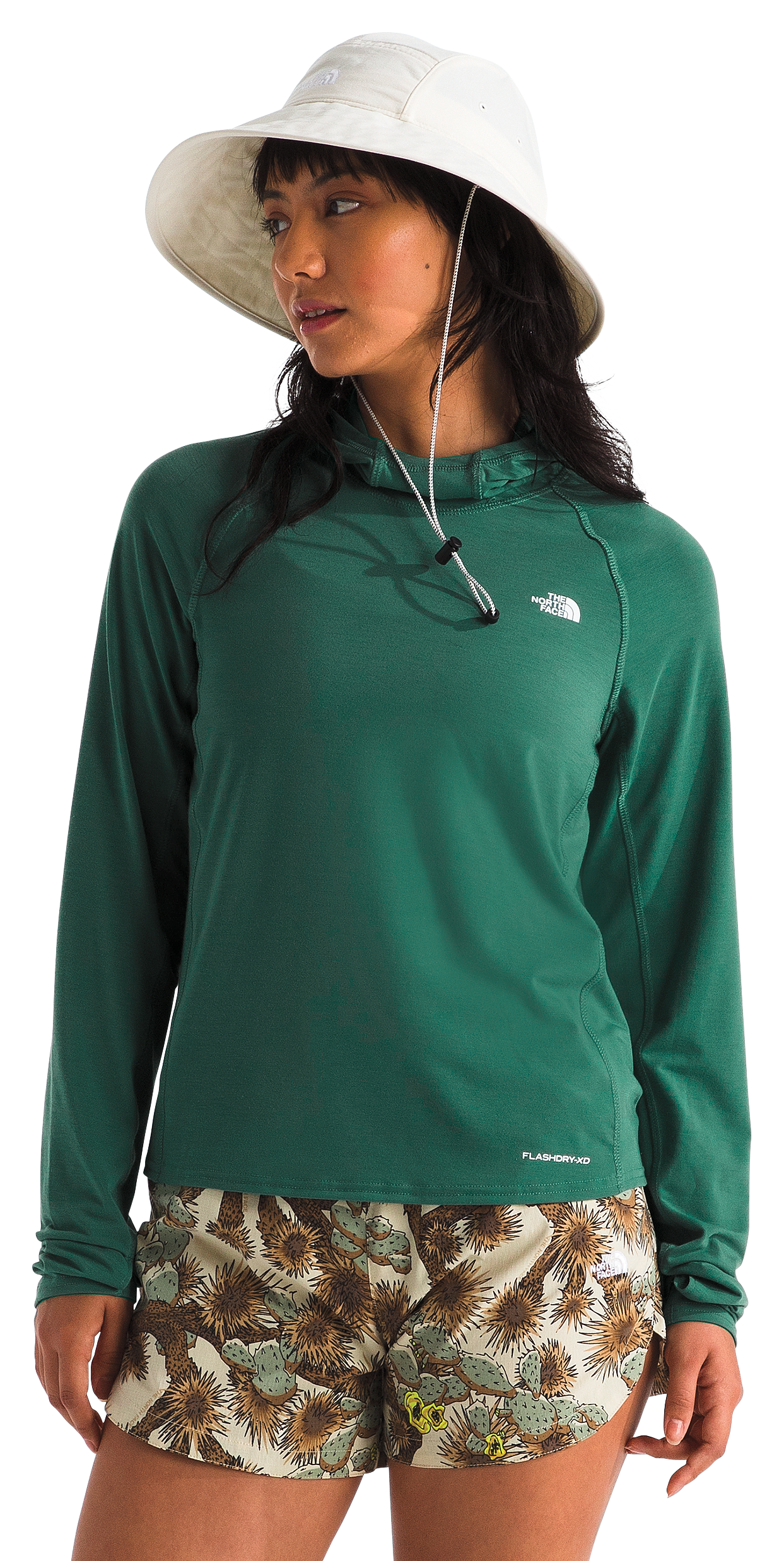 Image of The North Face Adventure Sun Hoodie - Duck Green - L