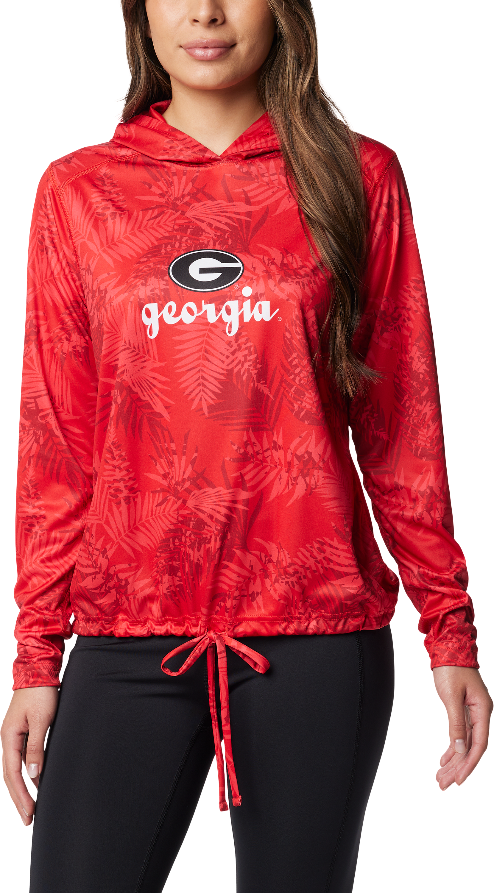 COLUMBIA Collegiate Summerdry Printed Long-Sleeve Hoodie for Ladies