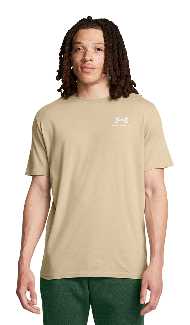 Image of Under Armour Sportstyle Left Chest Short-Sleeve T-Shirt - City Khaki