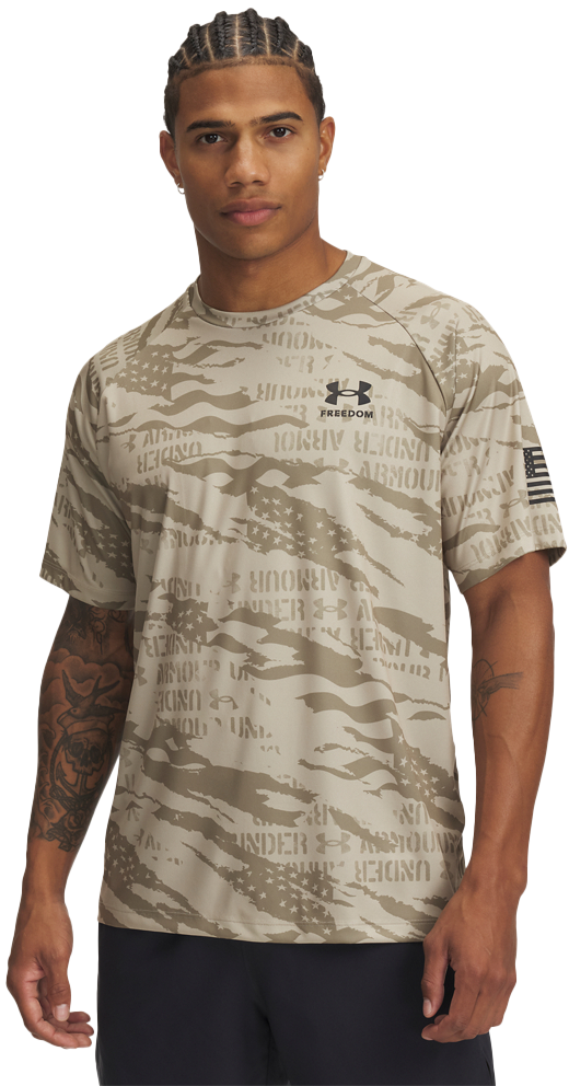 UNDER ARMOUR Freedom Tech Camo Short-Sleeve Shirt