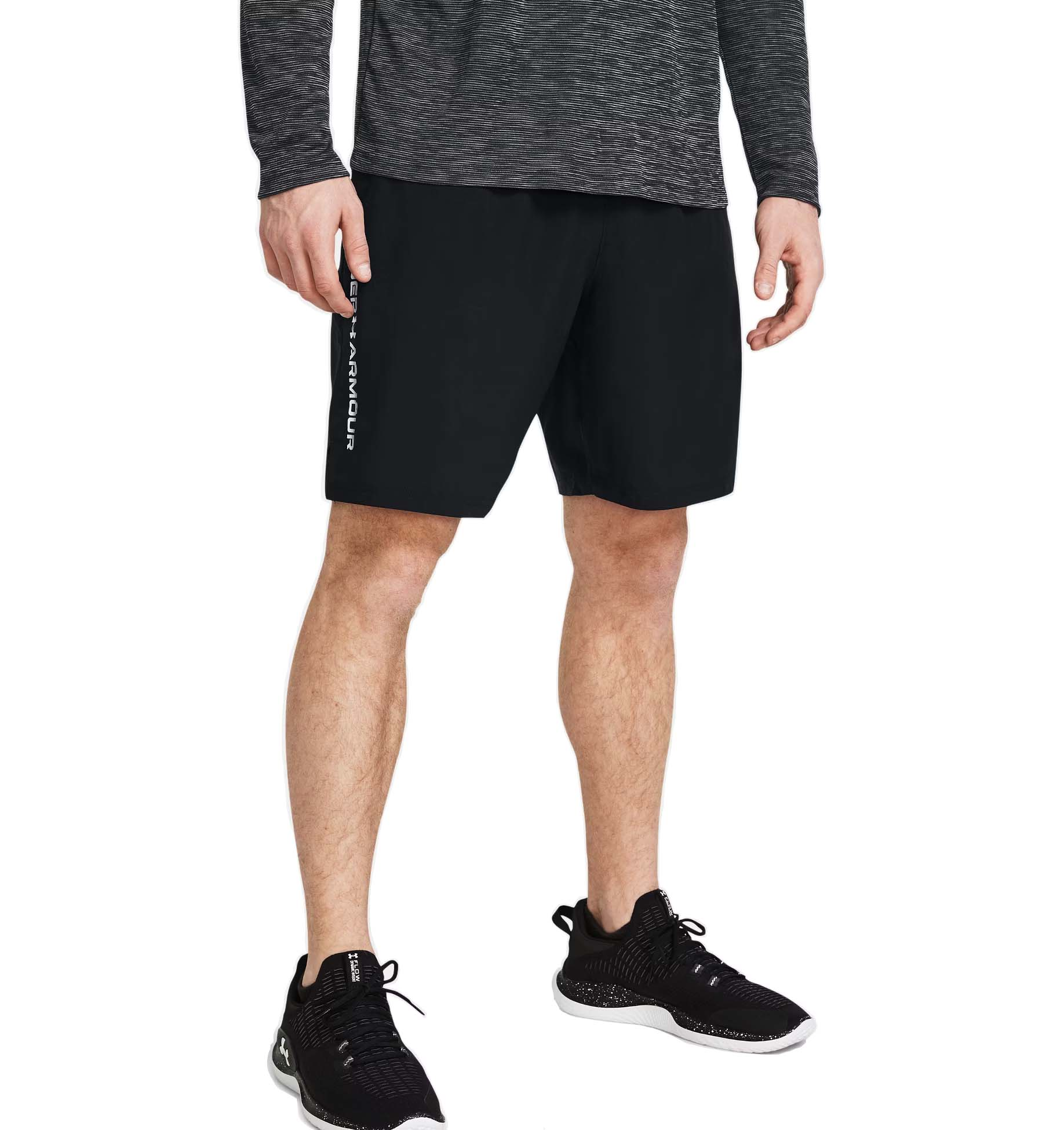 Image of Under Armour Tech Woven Wordmark Shorts - Black - 3XL