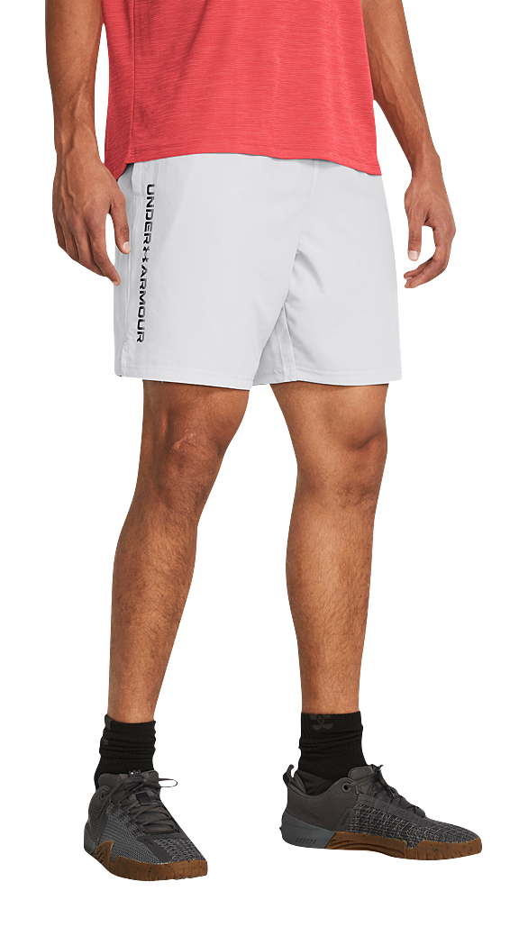 Image of Under Armour Tech Woven Wordmark Shorts - Halo Gray