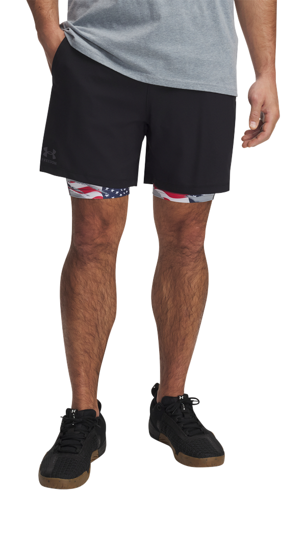 Image of Under Armour Vanish Freedom 2-in-1 Shorts for Men - Black - L
