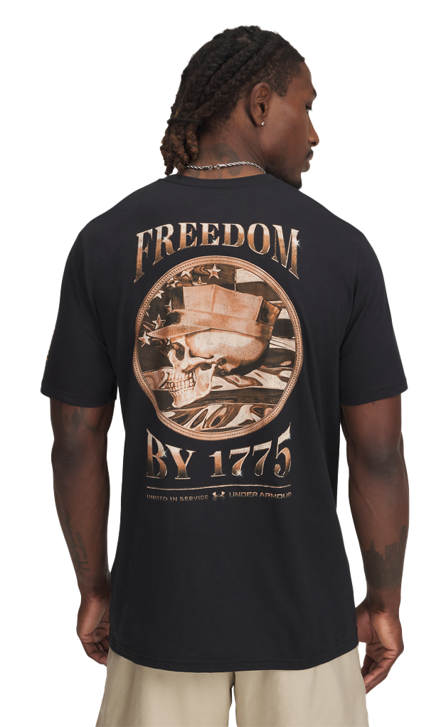 Image of Under Armour Freedom By 1775 Short-Sleeve T-Shirt for Men - Black - M