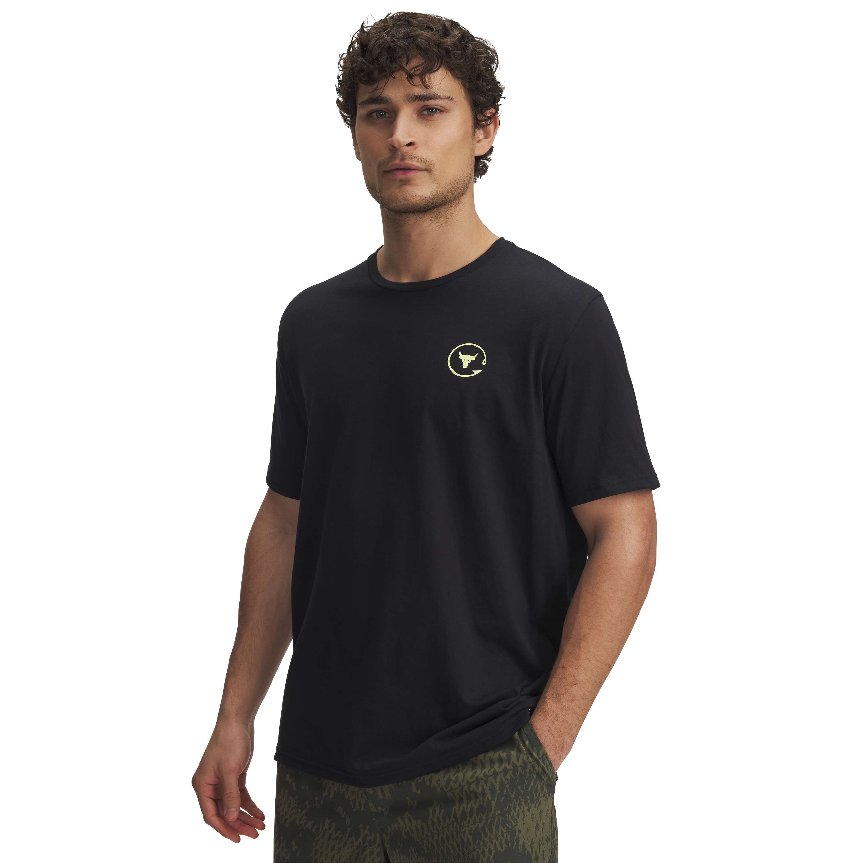 Image of Under Armour Project Rock Fresh Short-Sleeve Shirt for Men - Black - 3XL