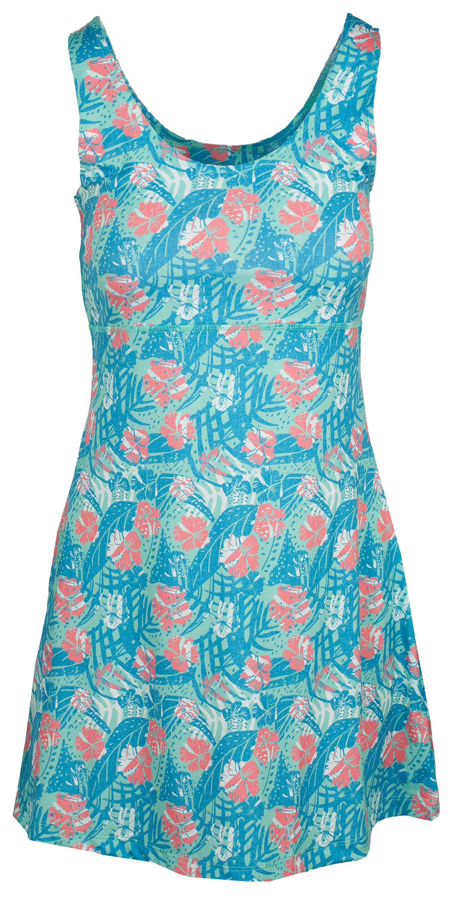 Image of Huk Icon Printed Sleeveless Dress - Bermuda 2
